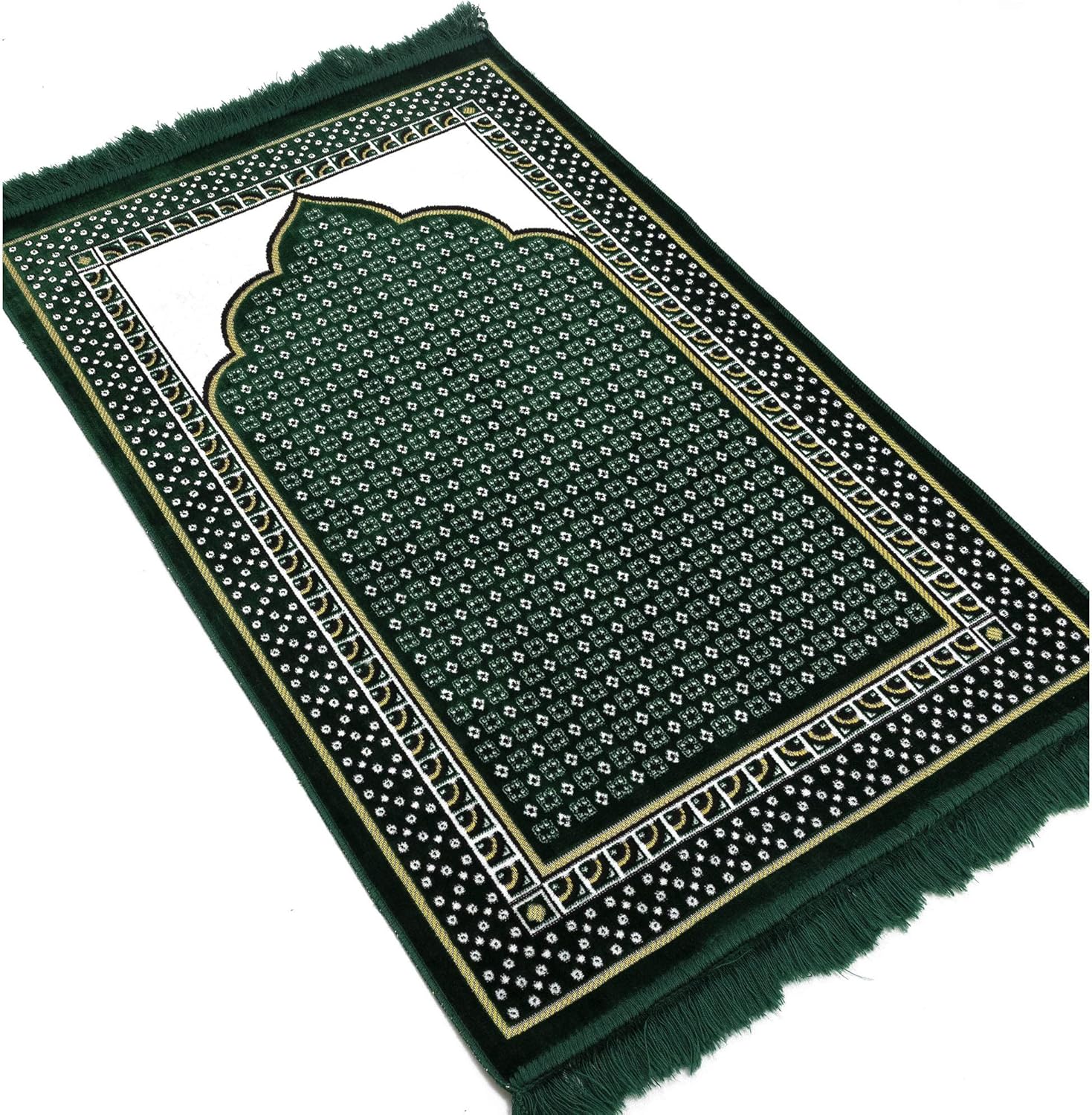 Modefa Alfombra de oración islámica turca, alfombra de terciopelo fina y ligera, alfombra de oración musulmana suave, Janamaz, regalo de Ramadán o