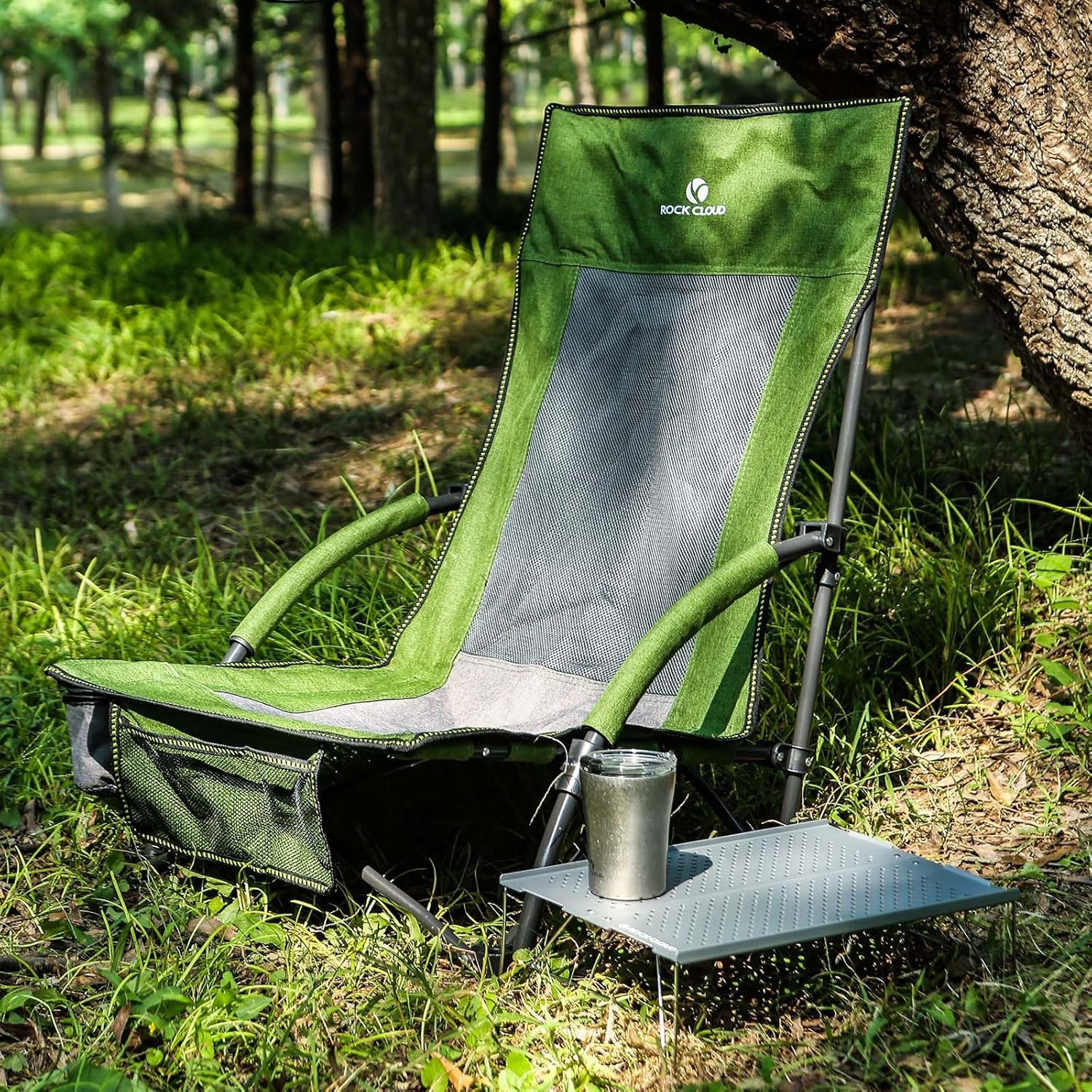 ROCK CLOUD Mini mesa de camping compacta Mesa plegable ultraligera para mochileros campamento senderismo playa picnic barbacoa