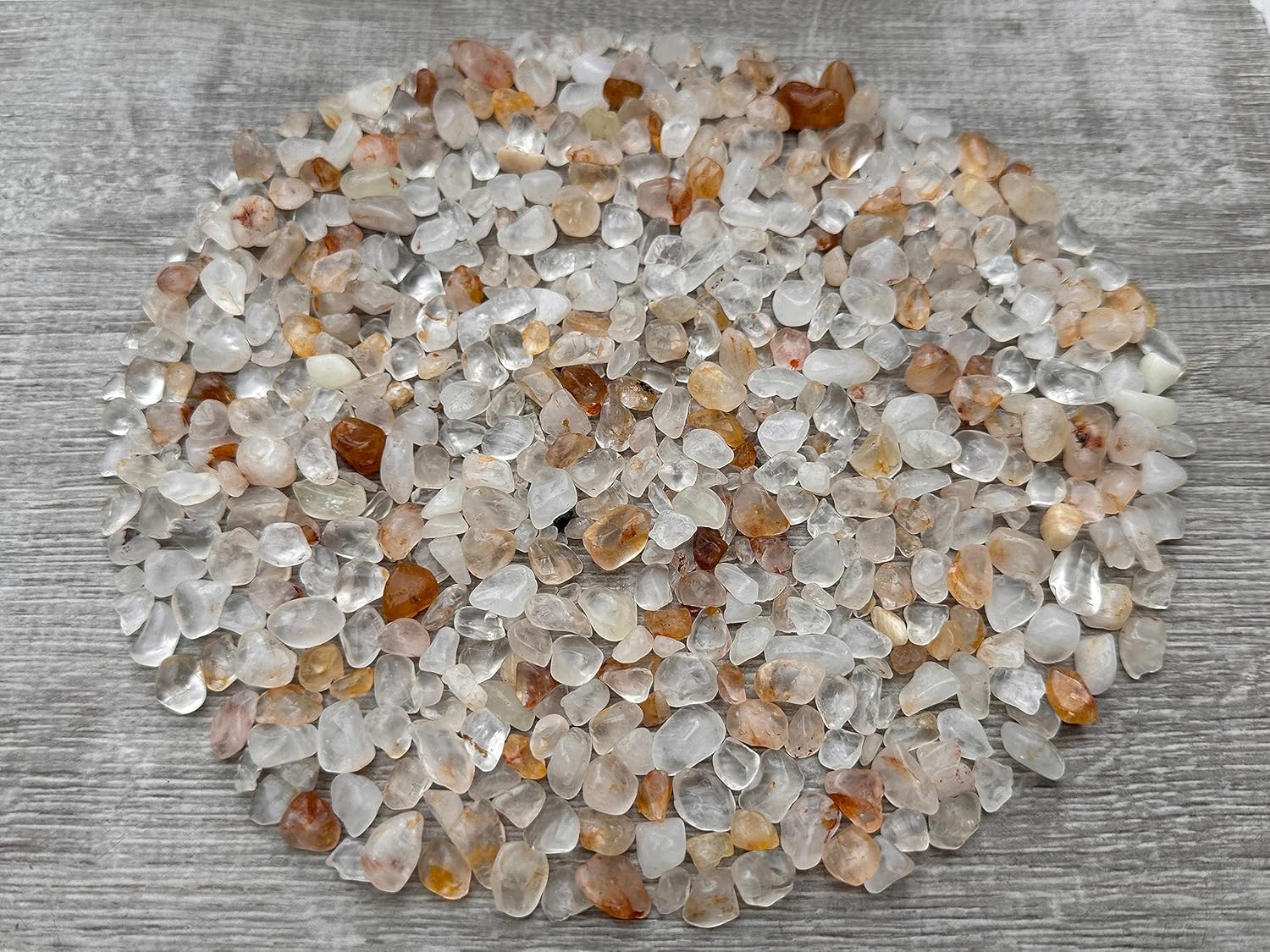Chips de piedras preciosas de cuarzo curandero dorado natural al por mayor, mini cristales triturados, chips de cristal sin perforar (cuarzo