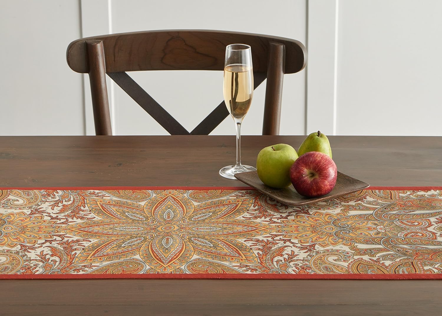 Camino Maison d’ Hermine de mesa, 100 % algodón, diseño para Día de Acción de Gracias y Navidad