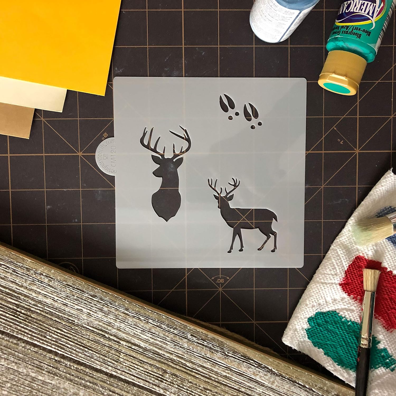 Plantilla de galleta y manualidades de Deer Buck  Galleta de animales del bosque y manualidades  Plantilla reutilizable para decoración de pintura