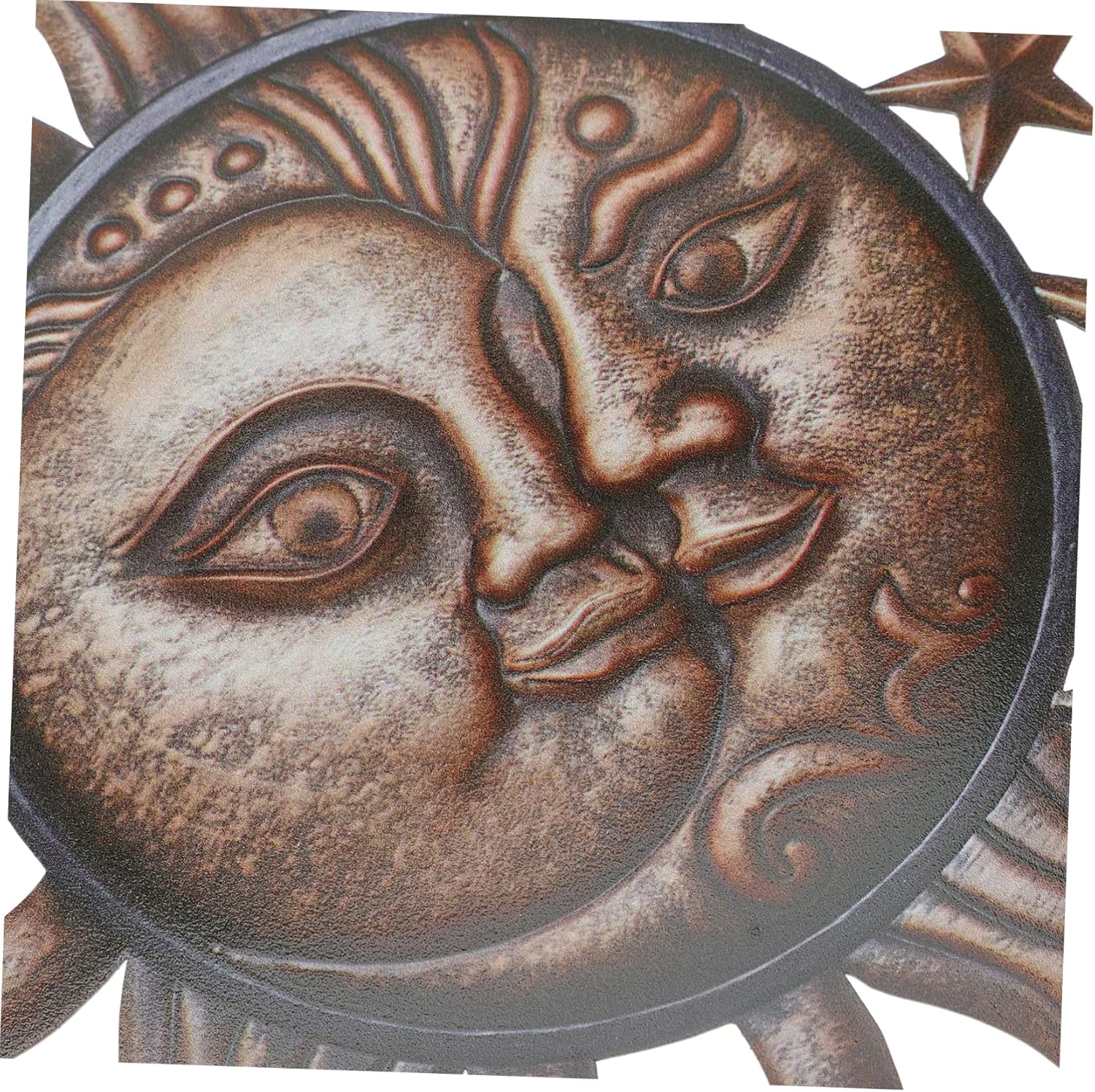 RORPOIR Decoración decorativa para exteriores, decoración de moda, decoración de pared colgante, escultura de arte celestial, sol, luna, decoración