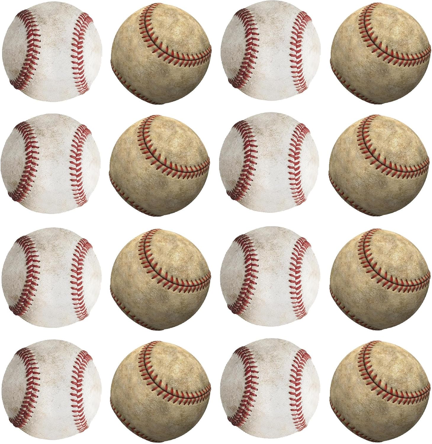 Pegatinas extraíbles de pelotas de béisbol, lindos corazones, para sala de juegos, vinilo para guardería, letras que dicen, arte de pared, letrero