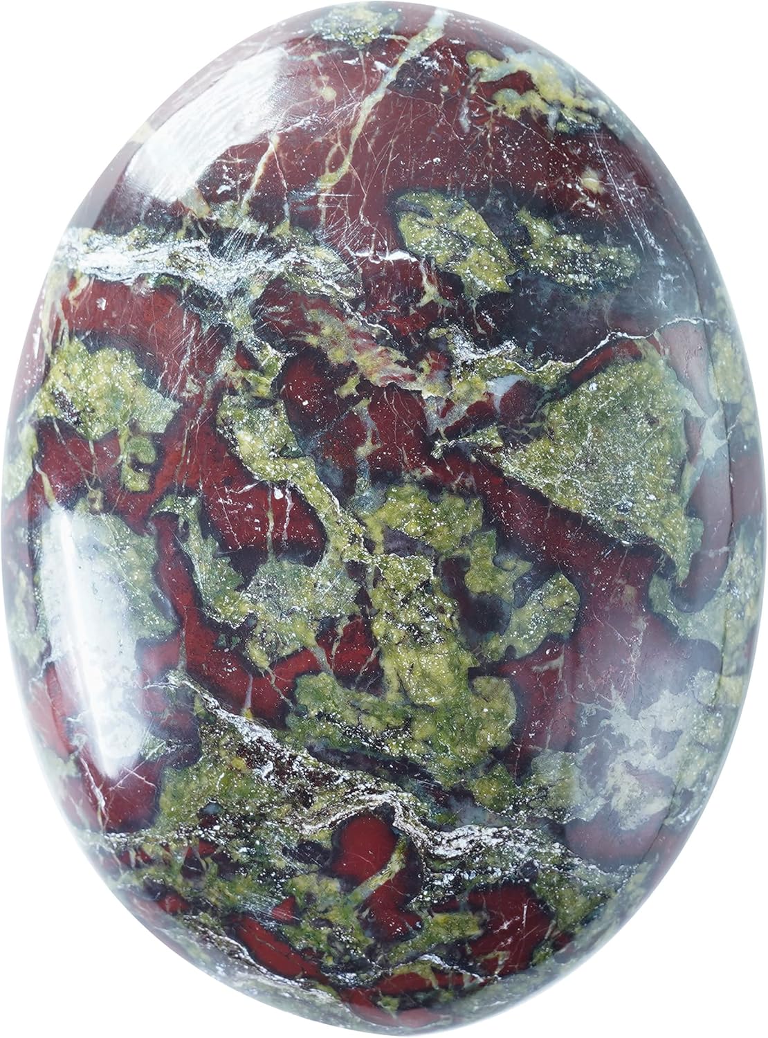 ZAICUS Piedra de sangre de dragón de 55 a 2.362 in y cristal  Piedra natural para el equilibrio de chakras del cuerpo, piedra de preocupación grande
