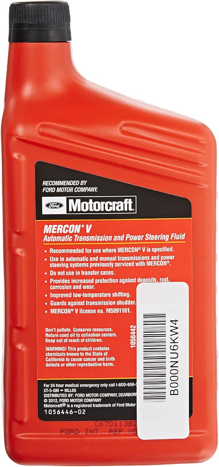 Fluido de transmisión automática y servodirección, de Ford MERCON-V, original, 1 Cuarto de galón