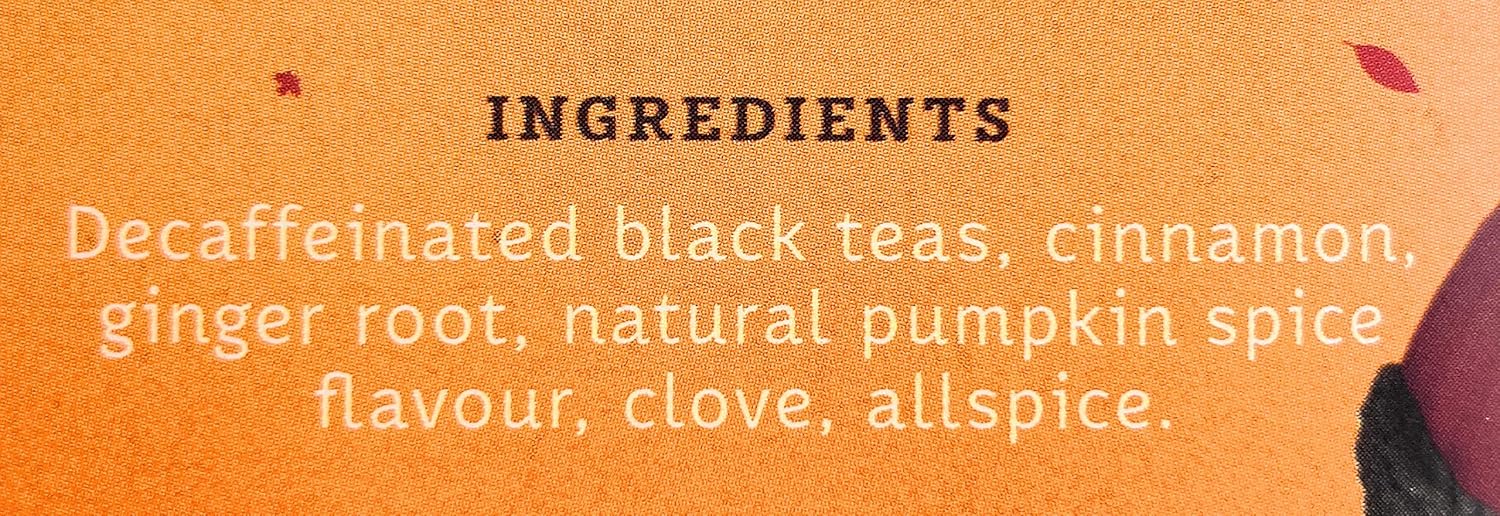 Té descafeinado Especias Calabaza – 18 – Bolsa