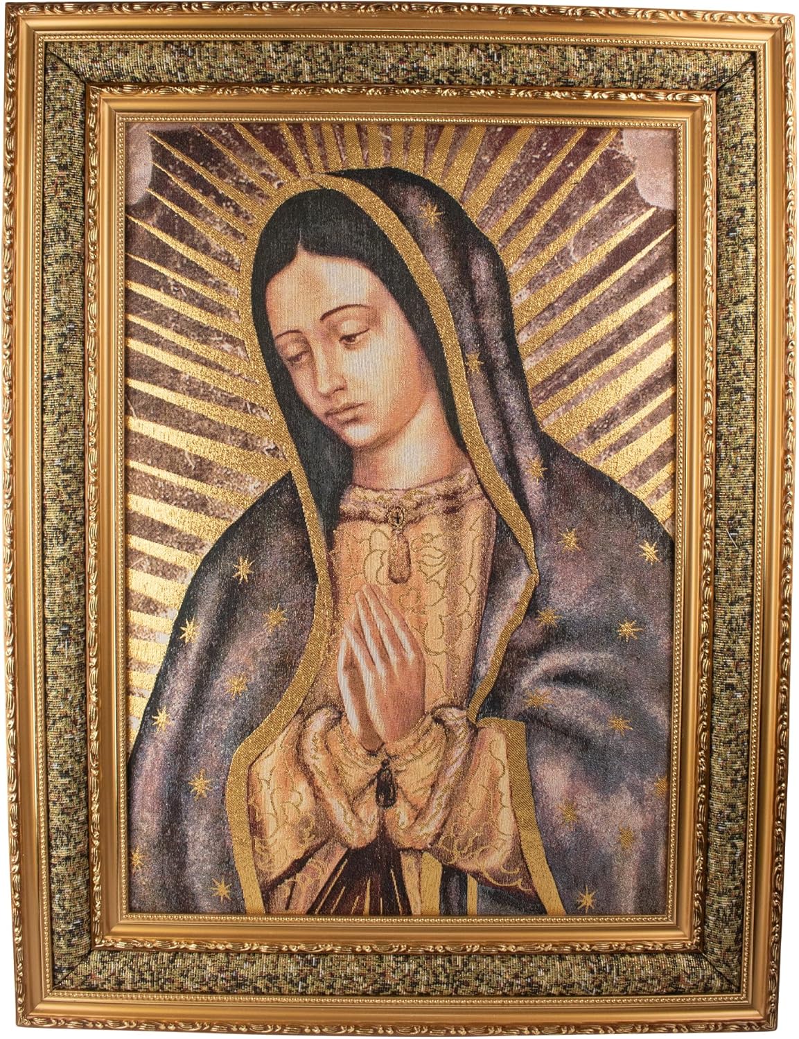 Dvdmatinemovies – Marco para tapiz de Nuestra Señora de Guadalupe – Marco para tapiz de Nuestra Señora de Guadalupe – Disponible en 5 tamaños 9 x 11