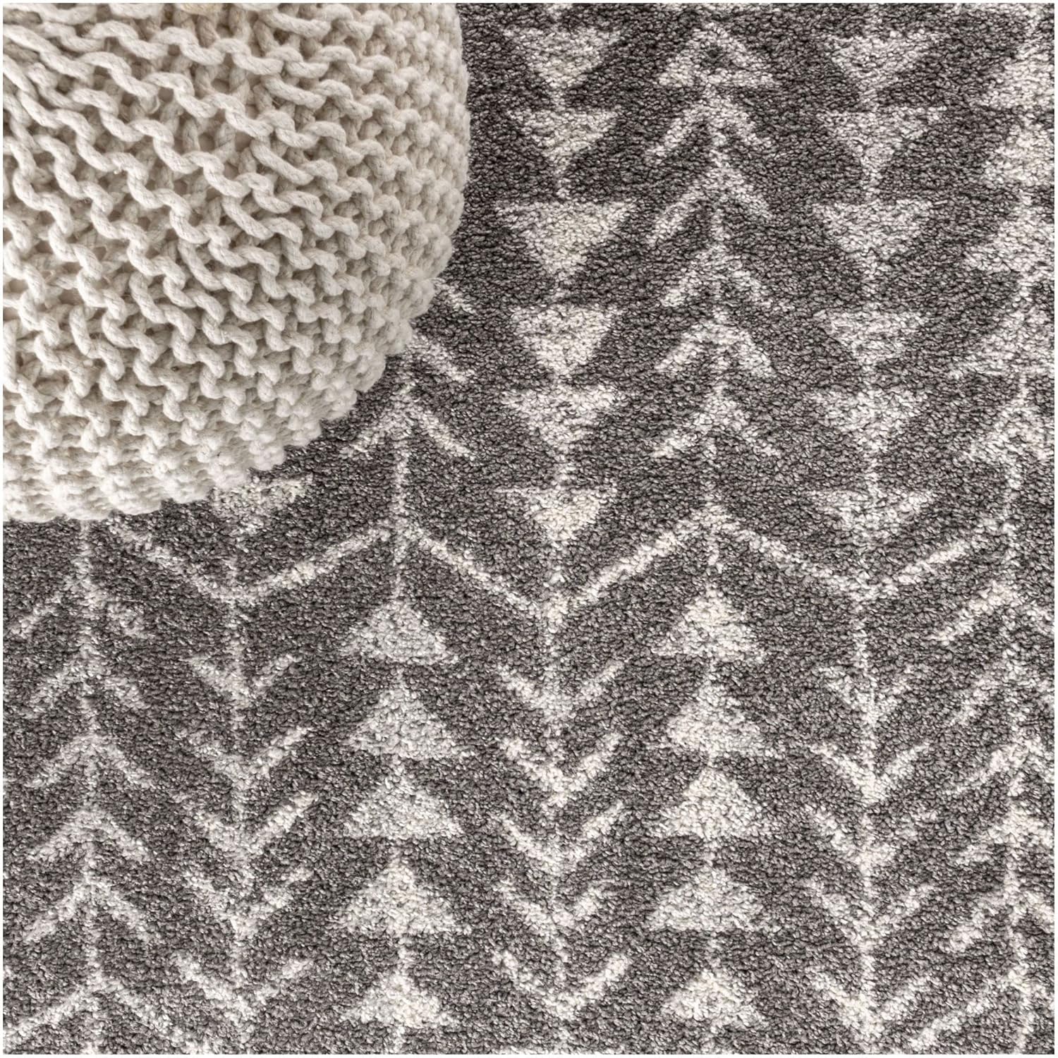JONATHAN Y MOH210B-3 Ziri – Alfombra marroquí geométrica para interiores, estilo granja, bohemio, minimalista, fácil de limpiar, para dormitorio,