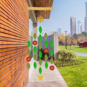 Campanillas de viento solares, luces solares únicas que hacen ruido, campanillas de viento colgantes de vidrio con luz solar para decoración del Campanillas de viento solares, luces solares únicas que hacen ruido, campanillas de viento colgantes de vidrio con luz solar para decoración del