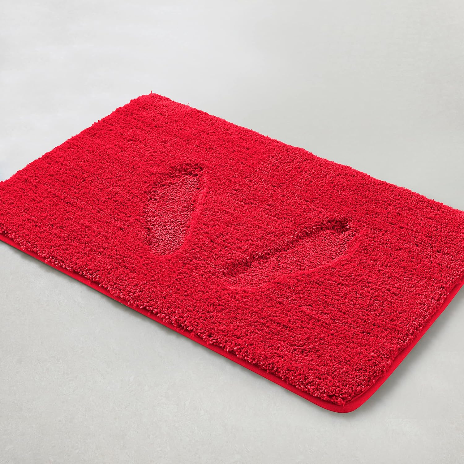 Yafa Home Fashion 1 alfombra de baño suave de microfibra sólida, respaldo antideslizante de TPR
