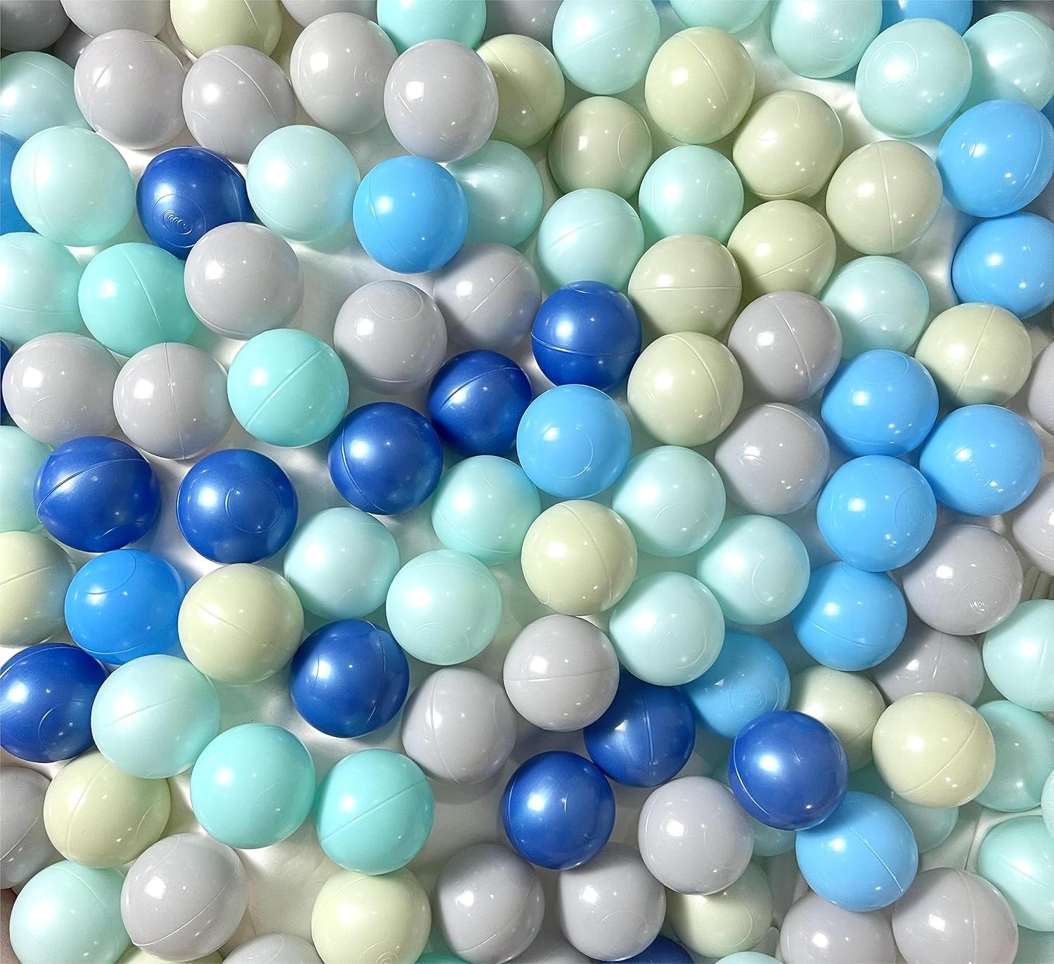 YUFER Pelotas para pozo de pelotas Grey&Bule 1000