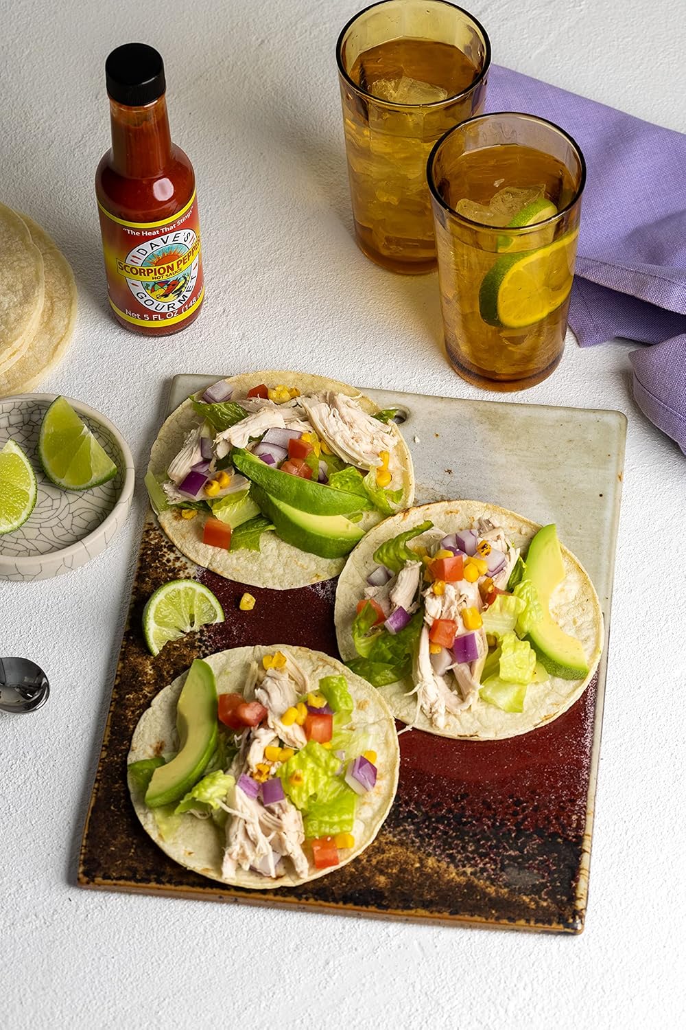 Dave’s Gourmet Salsa picante de pimienta escorpión, adición ardiente a salsas y sopas – 3 botellas
