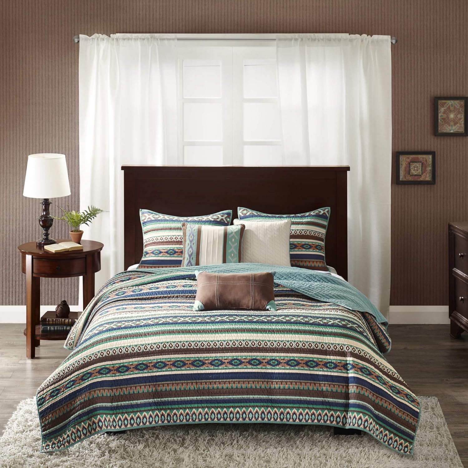 Madison Park – Colcha transpirable para todas las temporadas, ropa de cama ligera, fundas de almohada, almohada decorativa