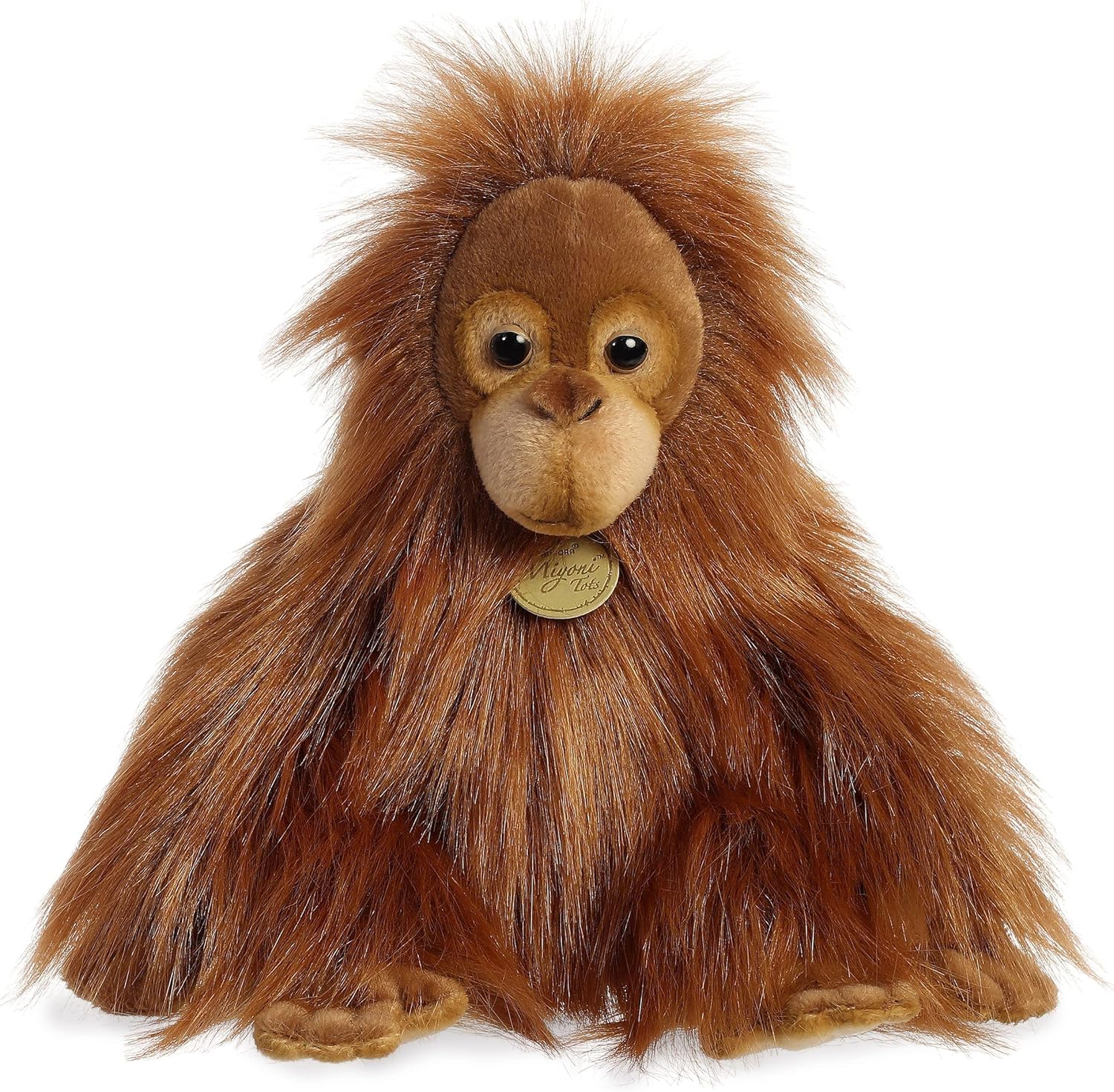 Aurora – Adorable bebé orangután de peluche Miyoni, detalle realista, compañía entrañable, naranja, 11pulgadas