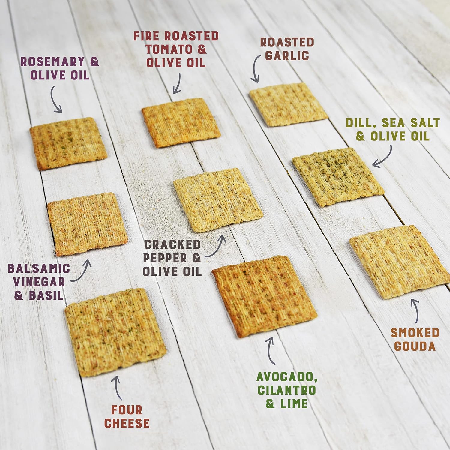 TRISCUIT Galletas, vinagre balsámico y sabor a albahaca, 1 caja (8.5 oz)