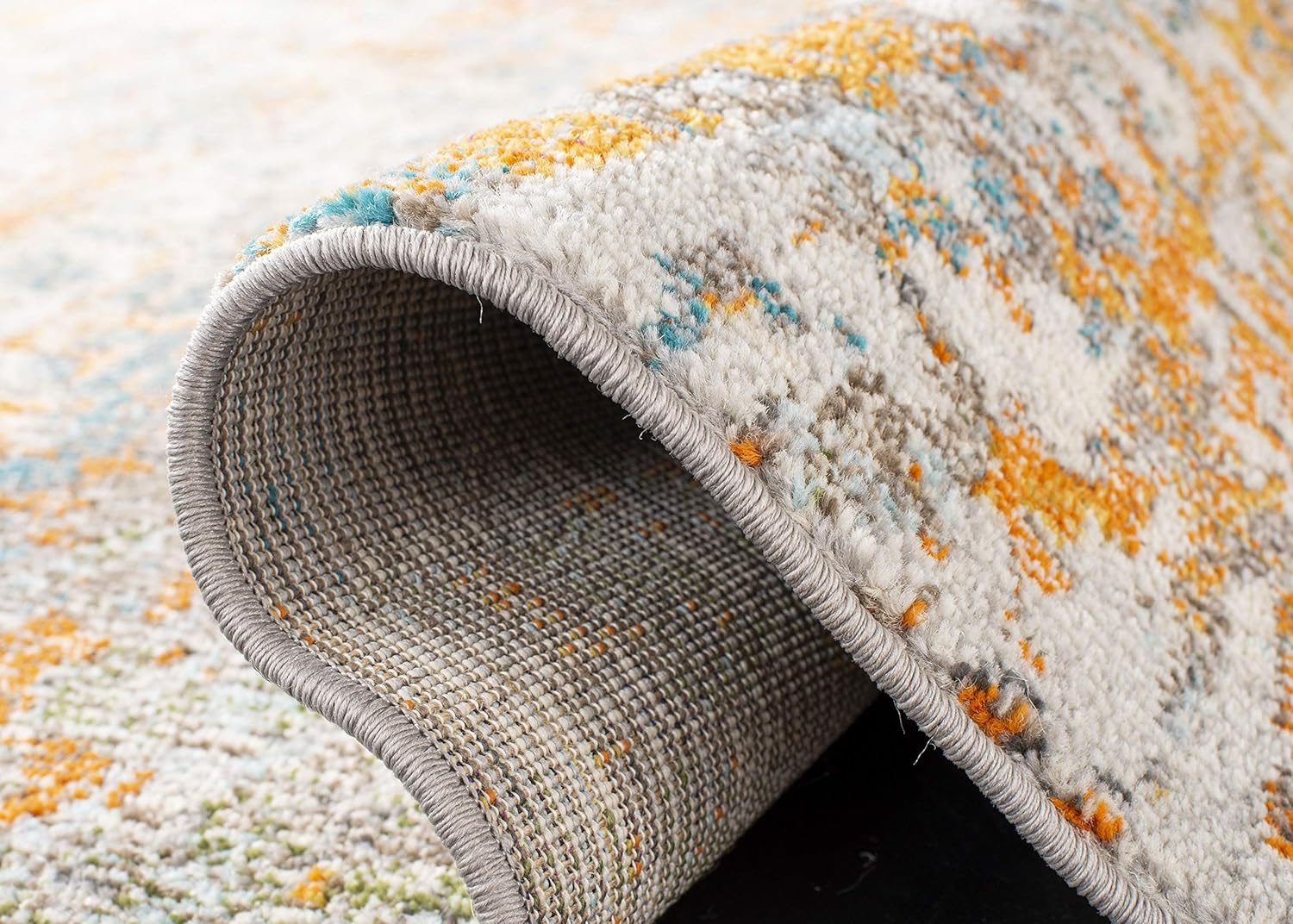 SAFAVIEH Colección Madison MAD460A – Alfombra con diseño abstracto moderno, no desprende pelusa, de fácil cuidado, para zonas de alto tráfico en