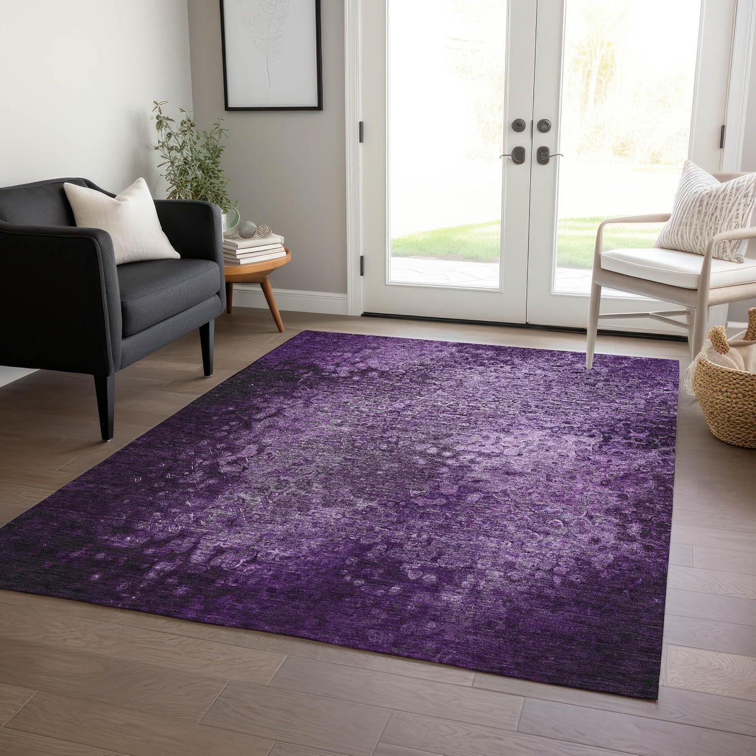 Addison Rugs Chantille ACN565 – Alfombra de área para interiores y exteriores, resistente a las manchas, lavable a máquina, no se desprende, para