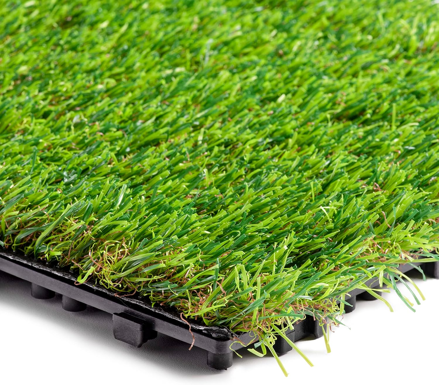 Paquete de 6 césped artificial artificial de 12 x 12 pulgadas, 144 pies cuadrados para interiores y exteriores, para mascotas, perros, balcón,