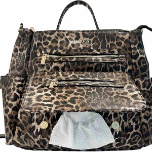 Wilo Baby Wipes – Mochila para pañales, bolsa pequeña y elegante, recargable, dispensador de toallitas húmedas, kit de cambio portátil, Leopardo, Wilo Baby Wipes – Mochila para pañales, bolsa pequeña y elegante, recargable, dispensador de toallitas húmedas, kit de cambio portátil, Leopardo,