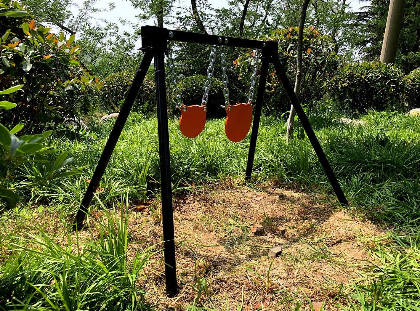 Highwild Soporte de objetivo de acero AR500 Sistema de objetivo de disparo Kit completo Combinación (2)