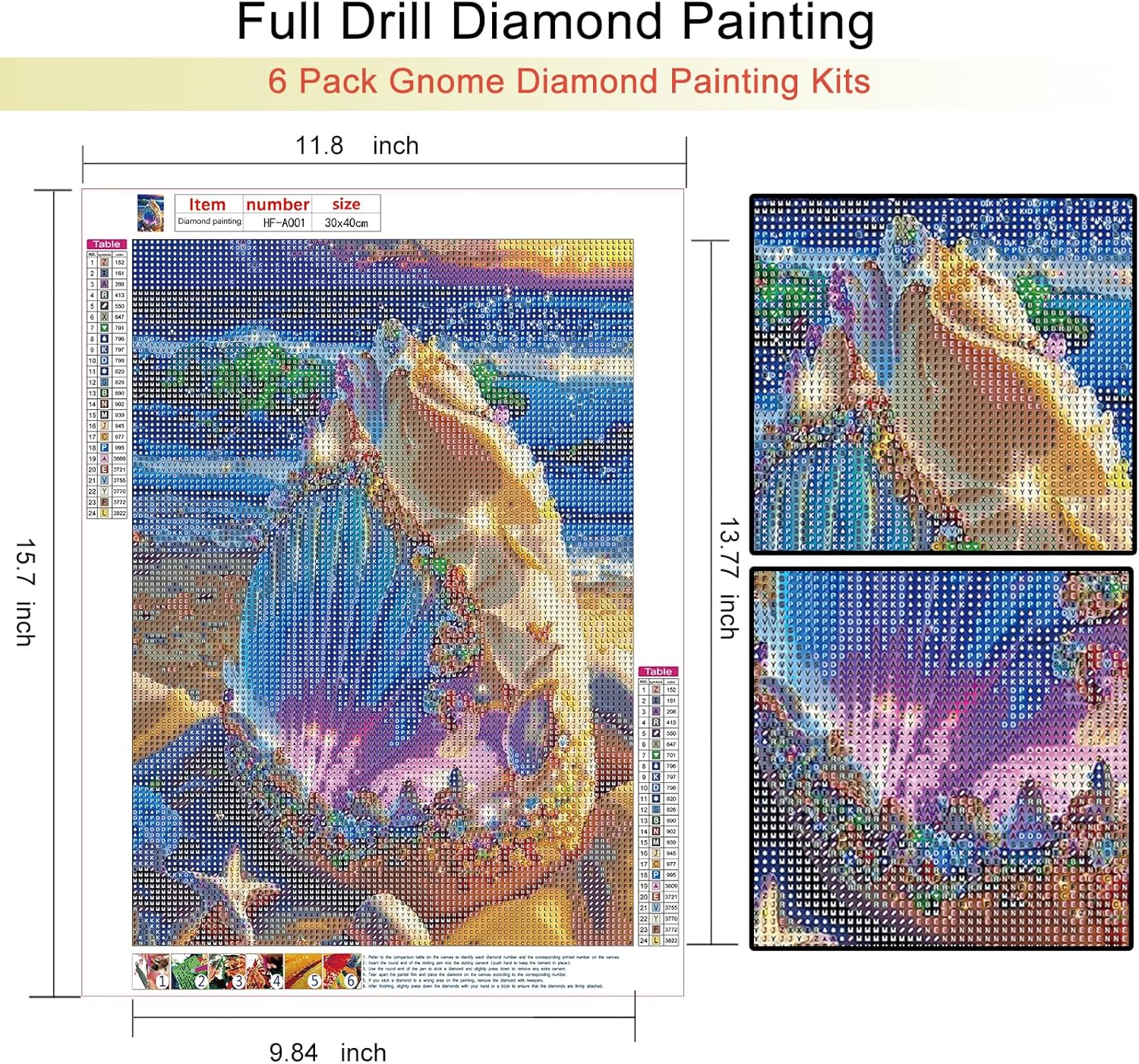 hill froeistung Kits de pintura de diamante, kit de arte de diamantes de playa, kits de pintura de diamante 5D para adultos, taladro completo