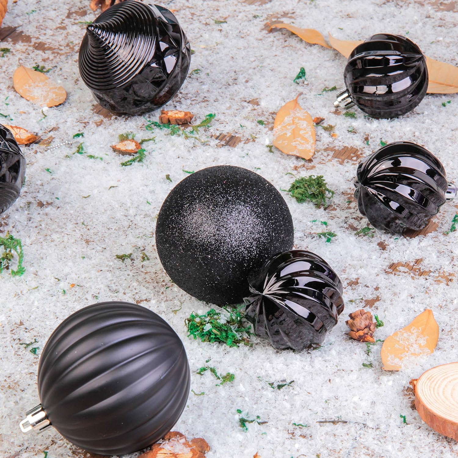 Jusdreen 31 esferas decorativas para árbol de Navidad, inastillables, esferas colgantes para árbol de Navidad, decoración para vacaciones, fiestas,