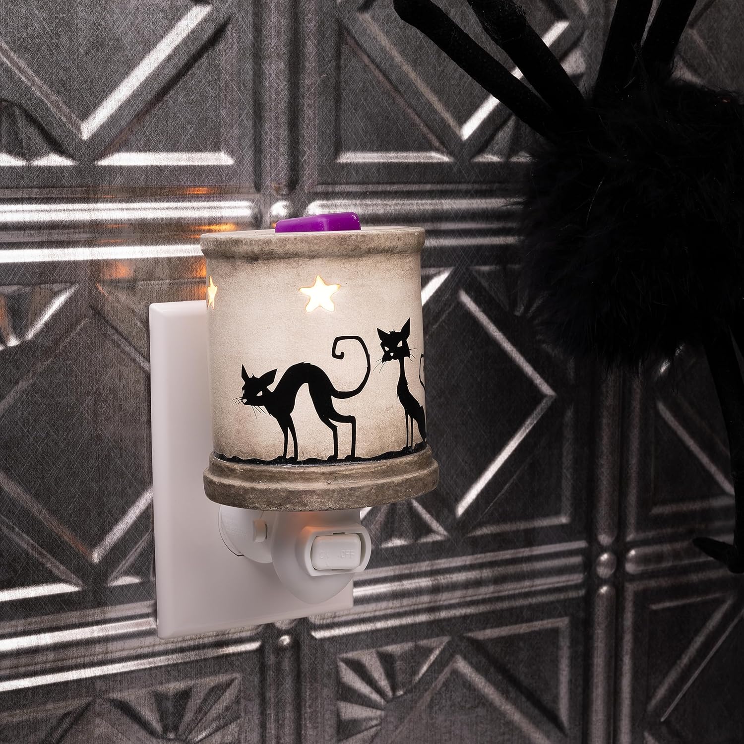 Scentsationals Colección de Halloween  Calentador de cera perfumada  Cubo de cera espeluznante de temporada de fusión y quemador  Fragancia