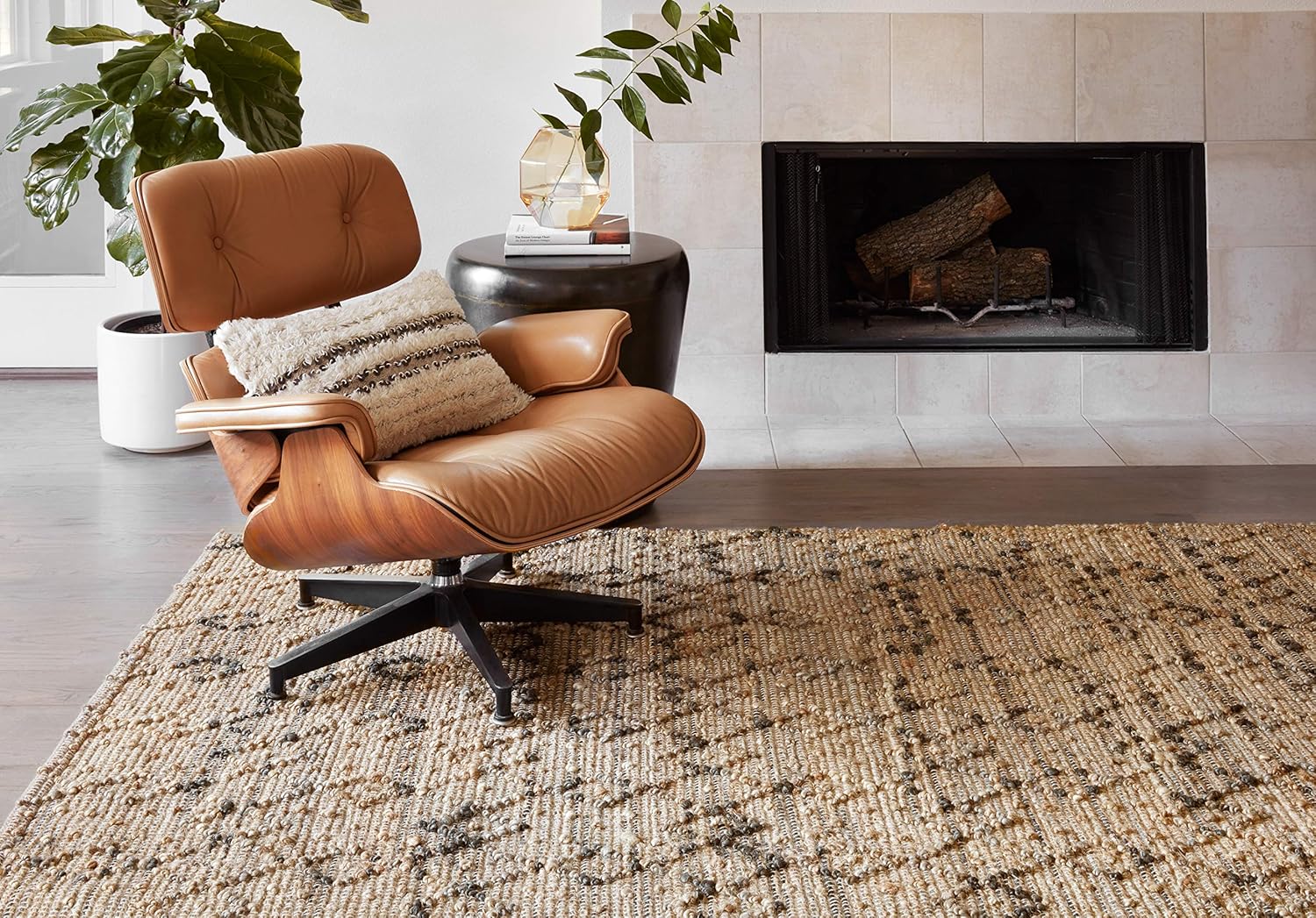 Loloi Beacon Collection BU-01 – Alfombra de área color carbón de 7 pies 9 pulgadas x 9 pies 9 pulgadas