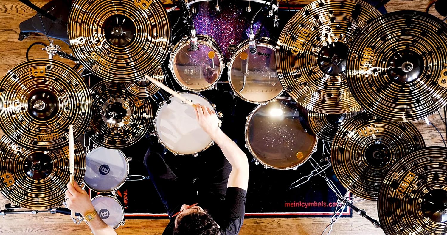 Meinl Cymbals Classics Custom Dark Splash Platillo de 12 pulgadas, fabricado en Alemania, para roca, metal y fusión, garantía de 2 años (CC12DAS)
