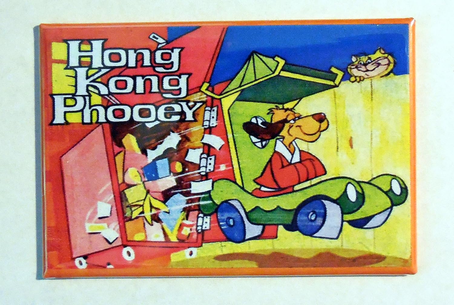 Hongkong FOOEY – Fiambrera vintage de 2 x 3 pulgadas, juego de 2 fiambreras para refrigerador, retro nostálgico