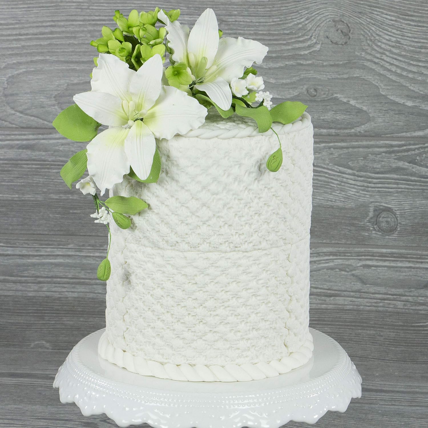 Global Sugar Art Hydrangea Blossoms Sugar Cake Flowers Spray Green, 4 unidades por el chef Alan Tetreault