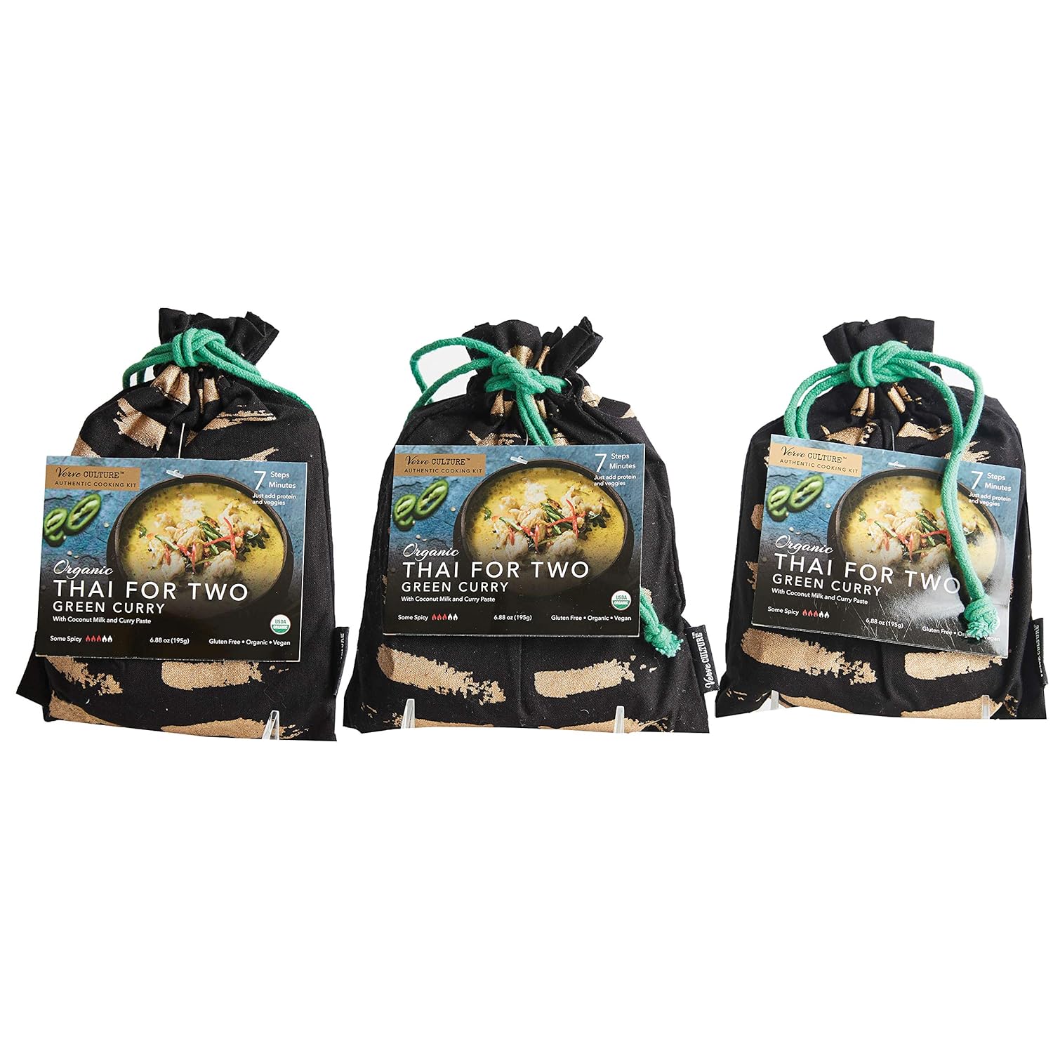 Verve CULTURE – Kit de cocina tailandés para dos  Kit de cocina de curry verde orgánico USDA  Auténtica cocina tailandesa  Juego de regalo de cocina