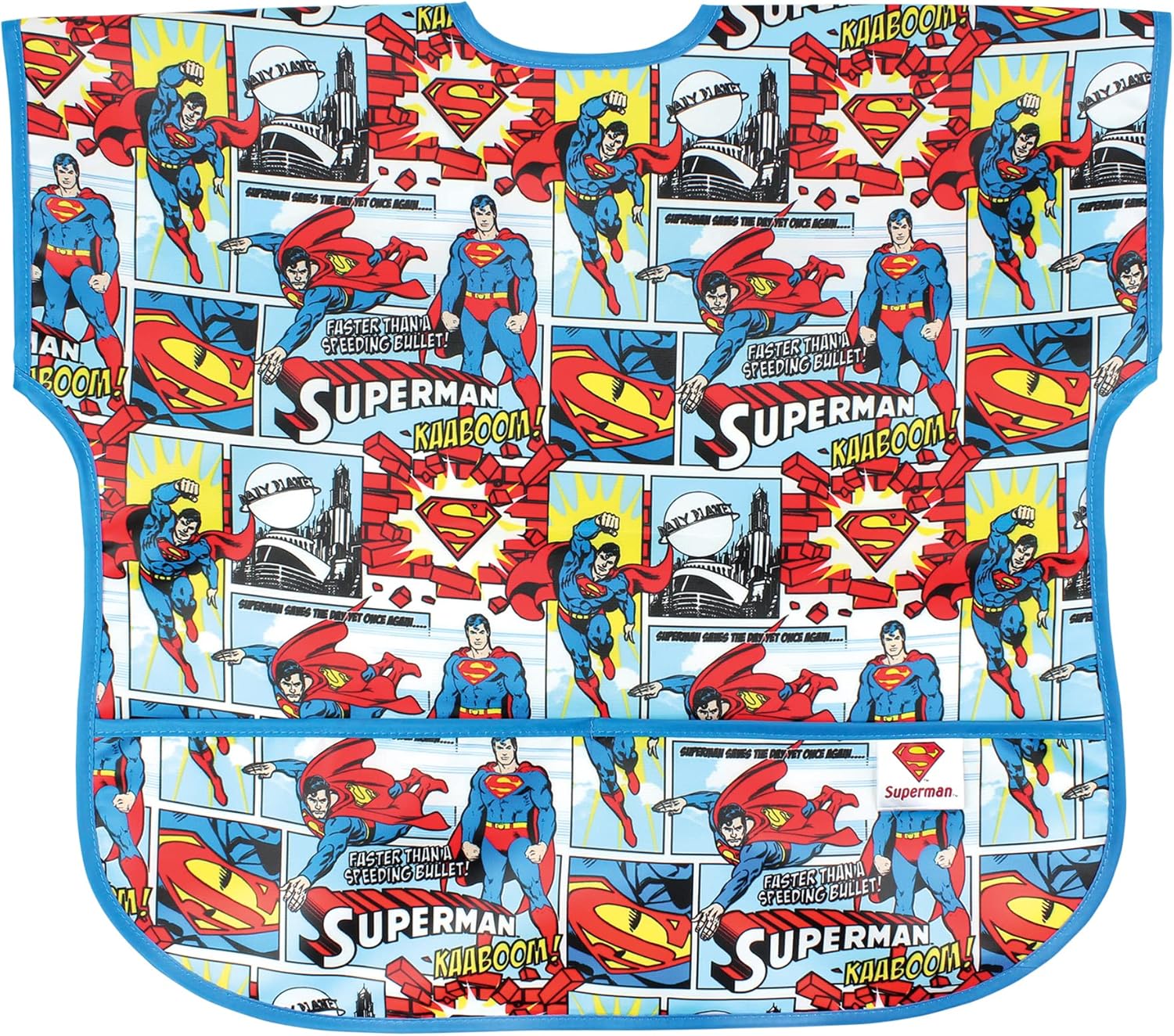 Bumkins Baberos para bebés y niños pequeños, baberos para niñas y niños, grandes para 1-3 años, babero impermeable de manga corta para niños