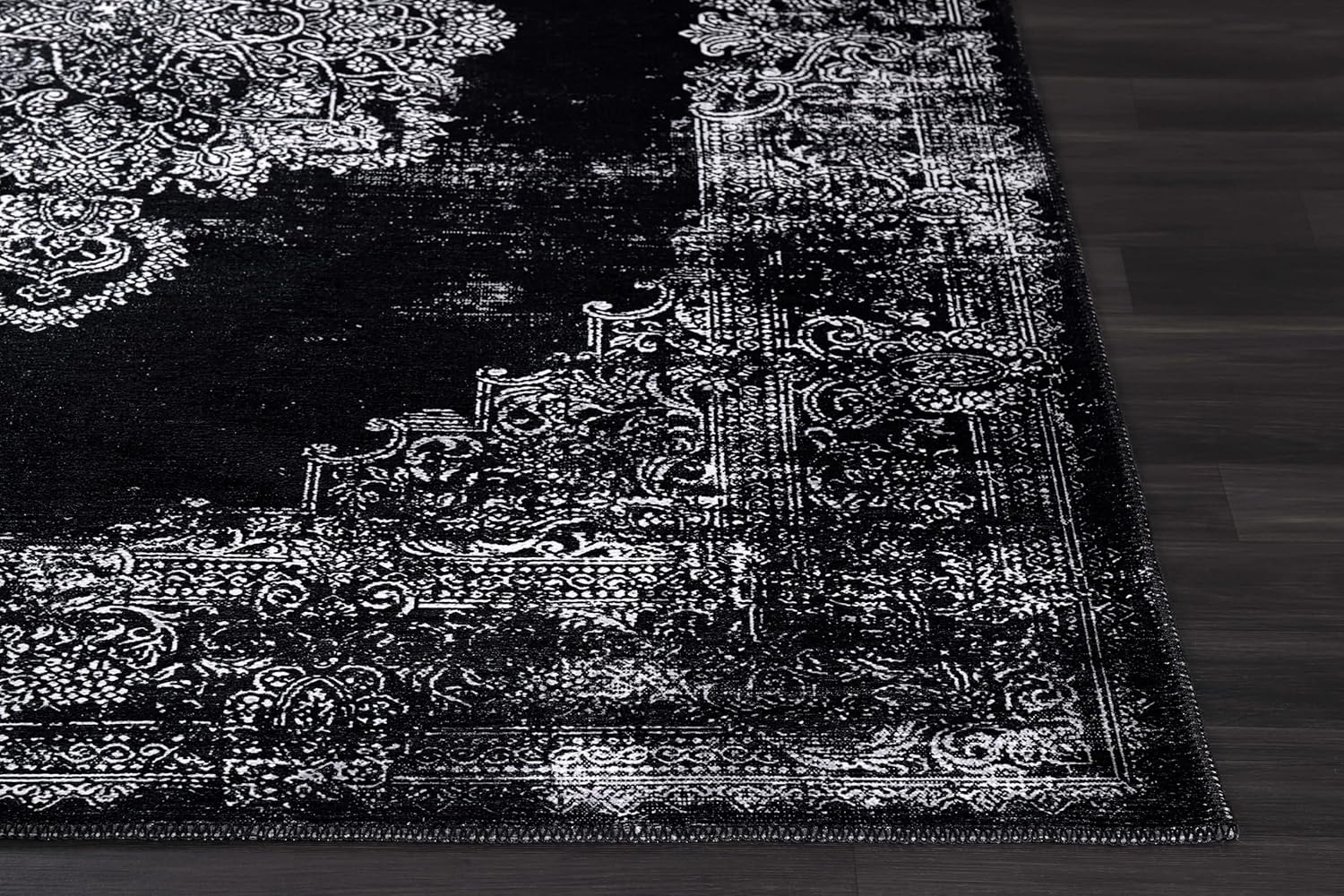 Beverly Rug Alfombra lavable de 2 x 7 pies, estilo vintage, envejecida, de algodón bohemio, suave, para entrada, lavandería, resistente a las