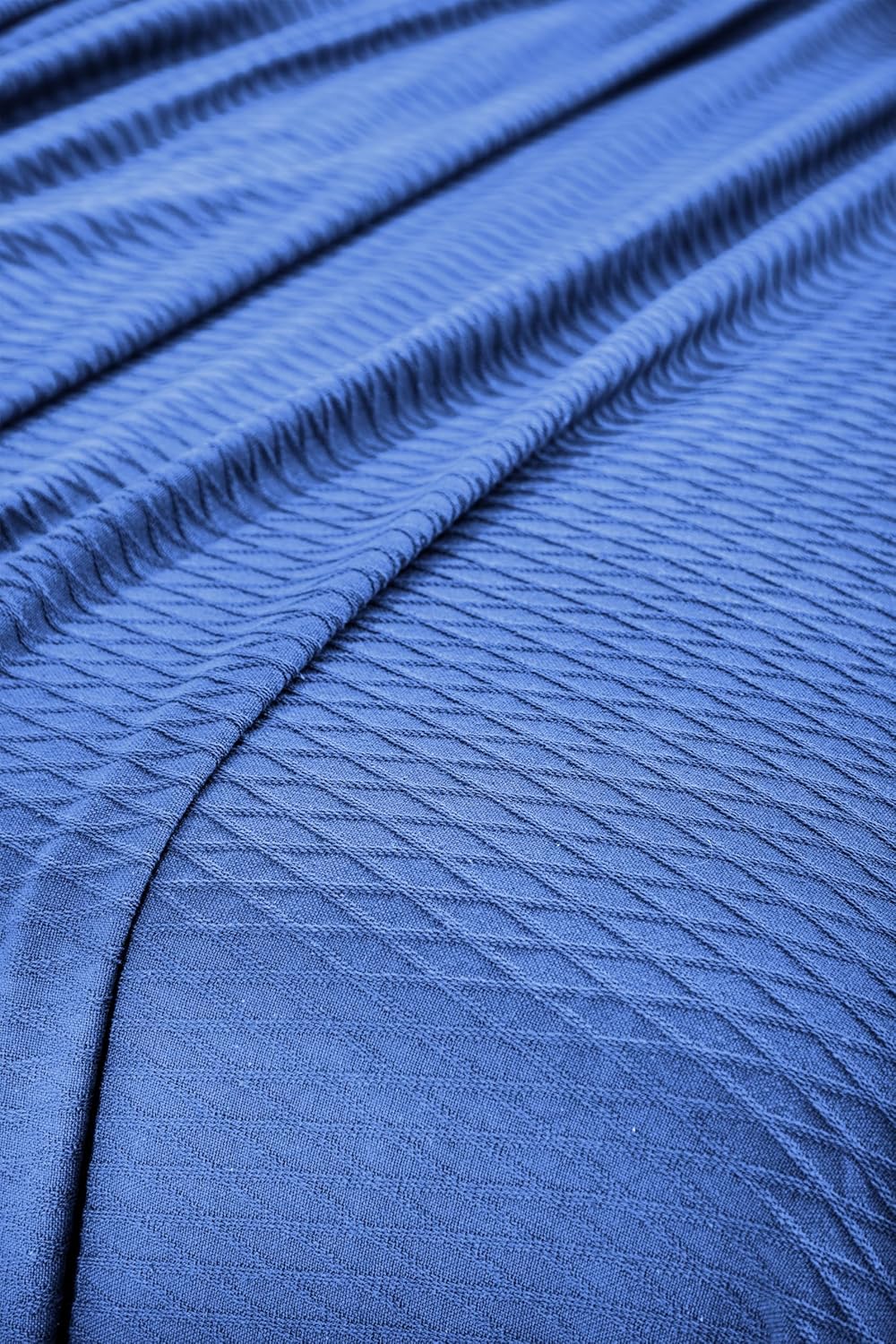 Manta Impressions para todas las estaciones., Algodón, Azul (Merritt Blue), Full Queen