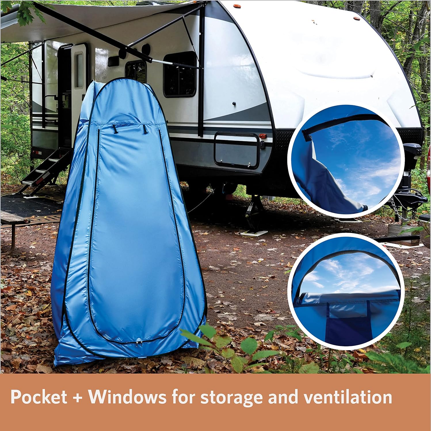 Juego de accesorios de viaje portátil para camping, tienda de campaña de privacidad, cabezal de ducha al aire libre, bolsas de repuesto portátiles