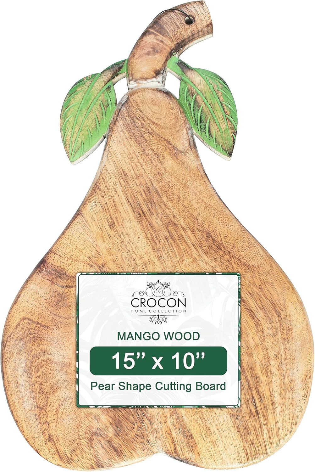 Crocon Tabla de cortar de madera con asa, regalos para el día de la madre, tabla de cortar reversible para cocina, tabla de charcutería para carne,