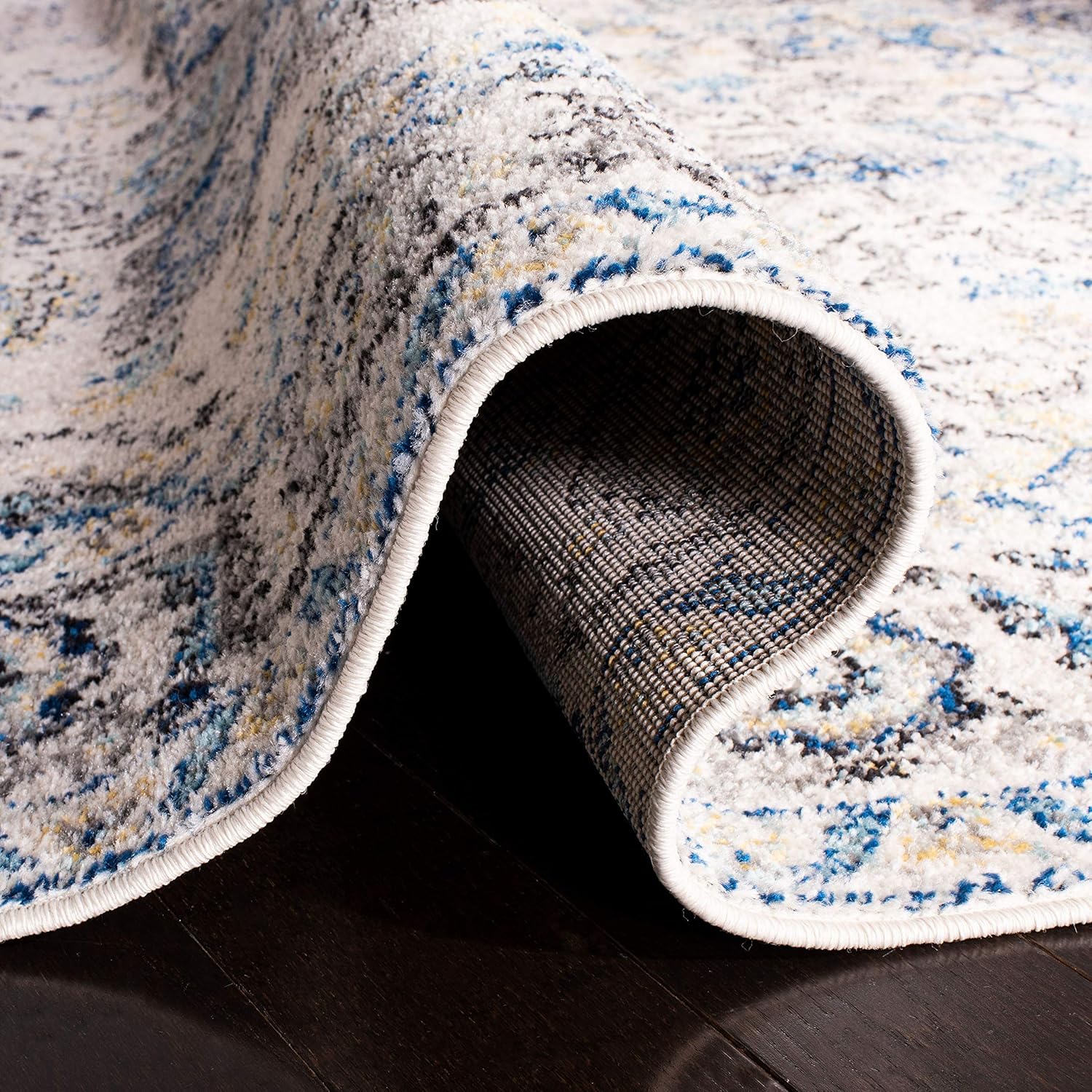Safavieh – Tapete con diseño de medallón desgastado tipo copo de nieve, colección Madison, no suelta pelo, de fácil cuidado, sala y dormitorio de