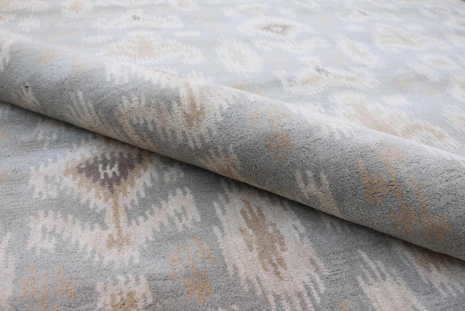 Marchesa – Alfombras y alfombras de lana 100% hechas a mano, estilo oriental tradicional gris (9 x 12)