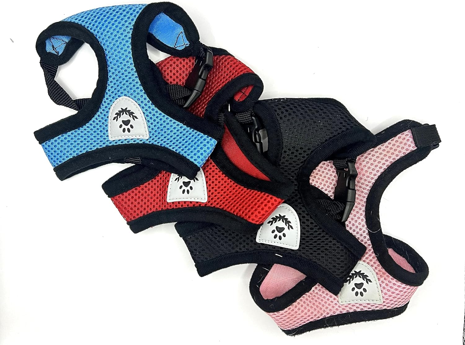 Equine Paw – Arneses para perros con correa rosa (azul, grande)