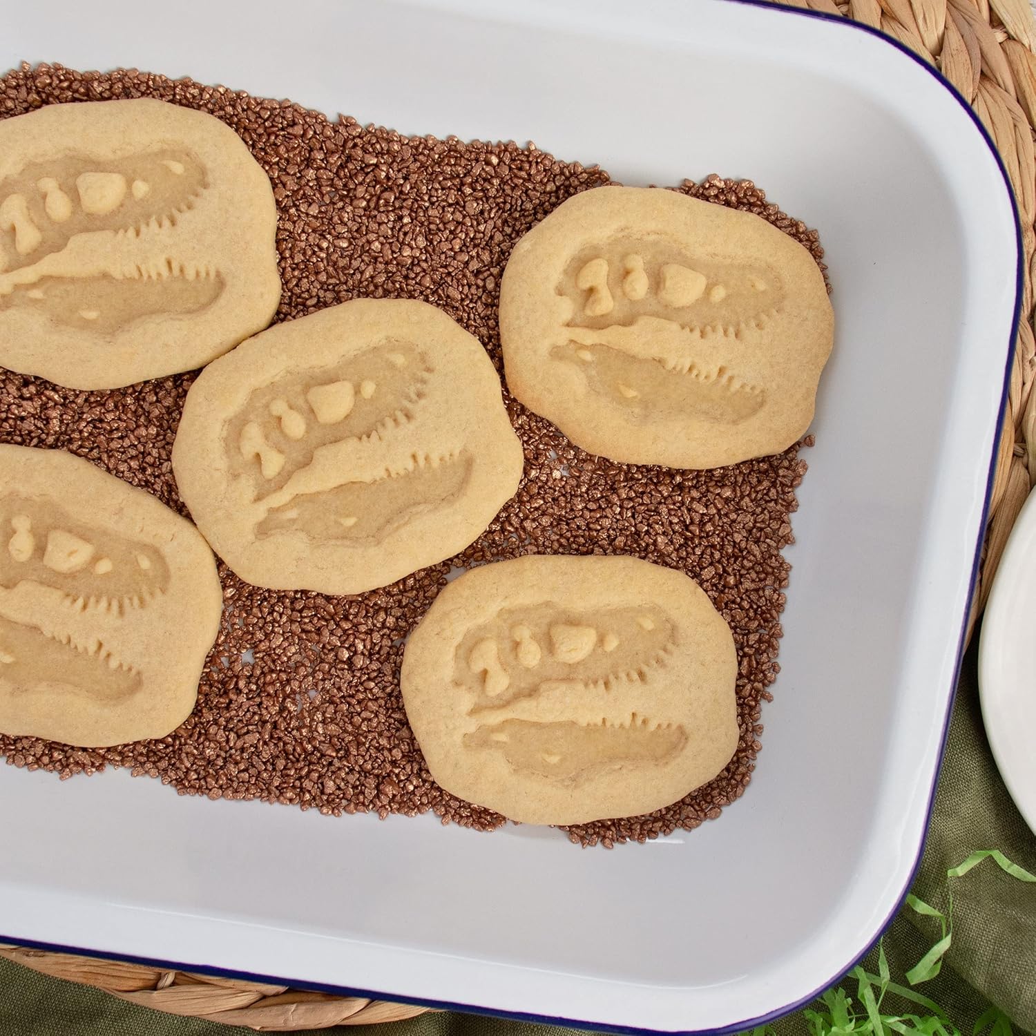 T-Rex Skull Fossil cortador de galletas, 1 pieza – Bakerlogy