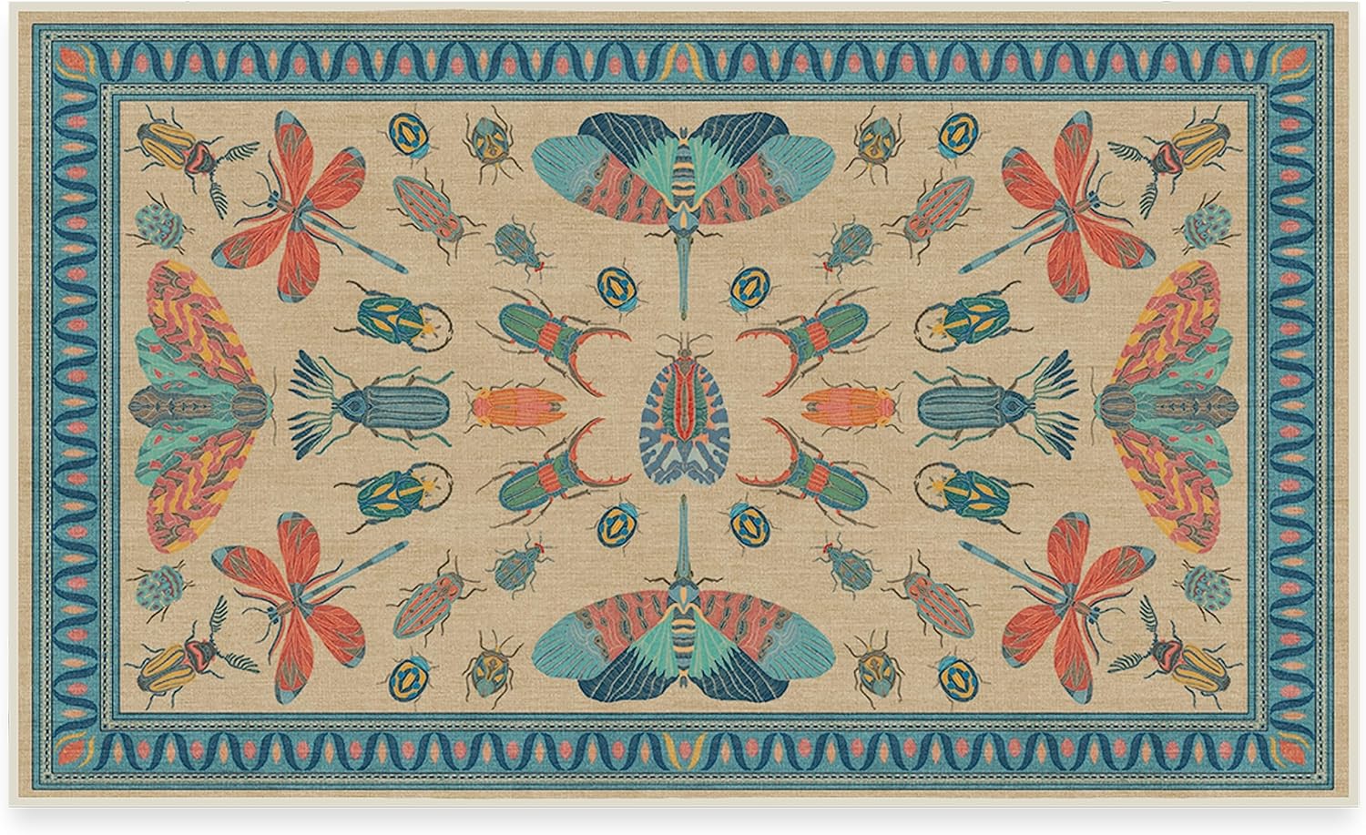 RUGGABLE x Iris Apfel – Alfombra lavable perfecta y moderna para sala de estar, dormitorio, cocina, apta para mascotas y niños, resistente a las