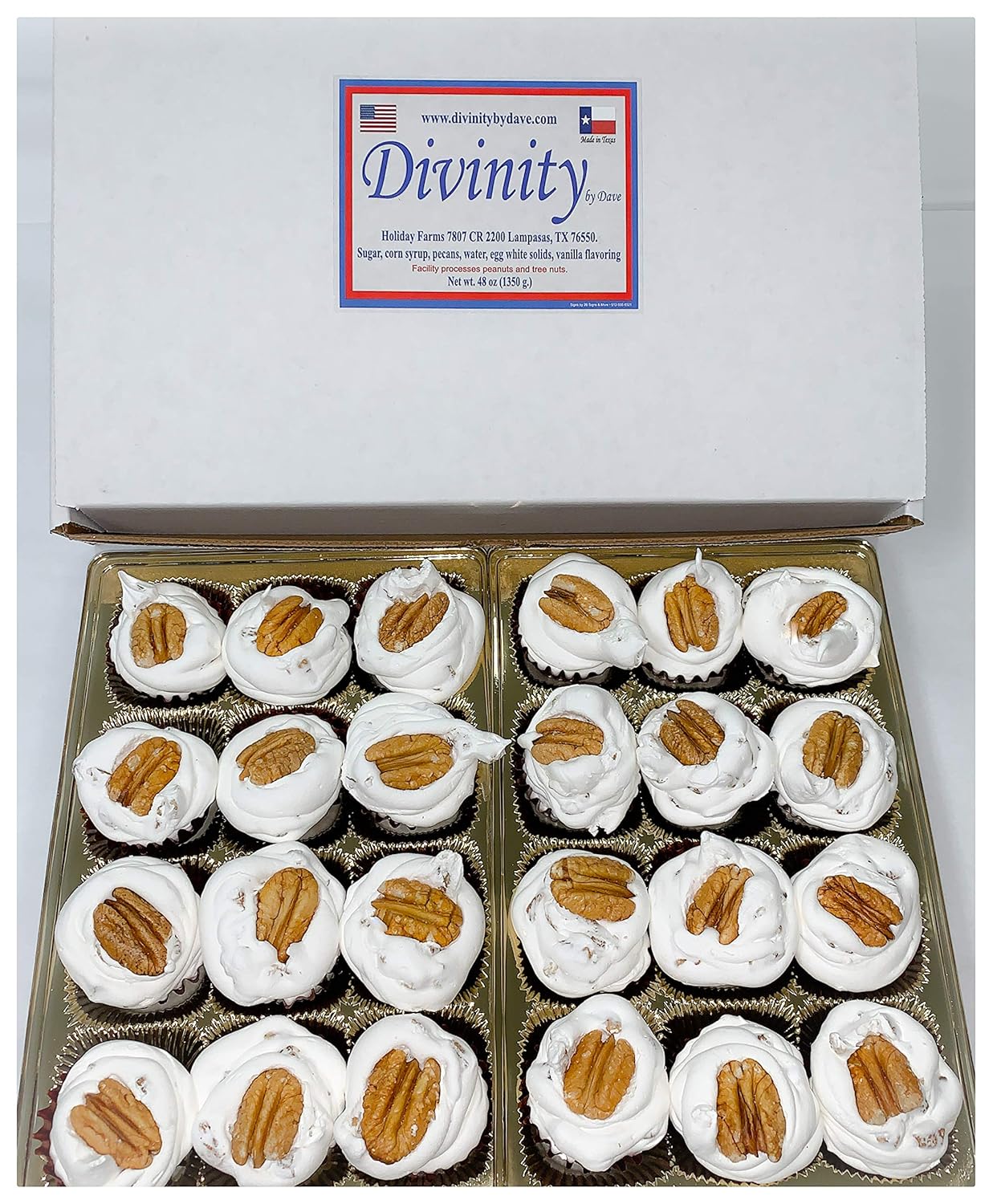 EDUPET – Caja de regalo de 24 piezas (con nueces) Old Fashioned Divinity, Just Like Home Made Divinity.