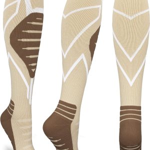 Keskale Calcetines de compresión para hombres y mujeres, 20-30 mmHg hasta la rodilla, el mejor apoyo para médicos, atléticos, deportes, viajes (12 Keskale Calcetines de compresión para hombres y mujeres, 20-30 mmHg hasta la rodilla, el mejor apoyo para médicos, atléticos, deportes, viajes (12