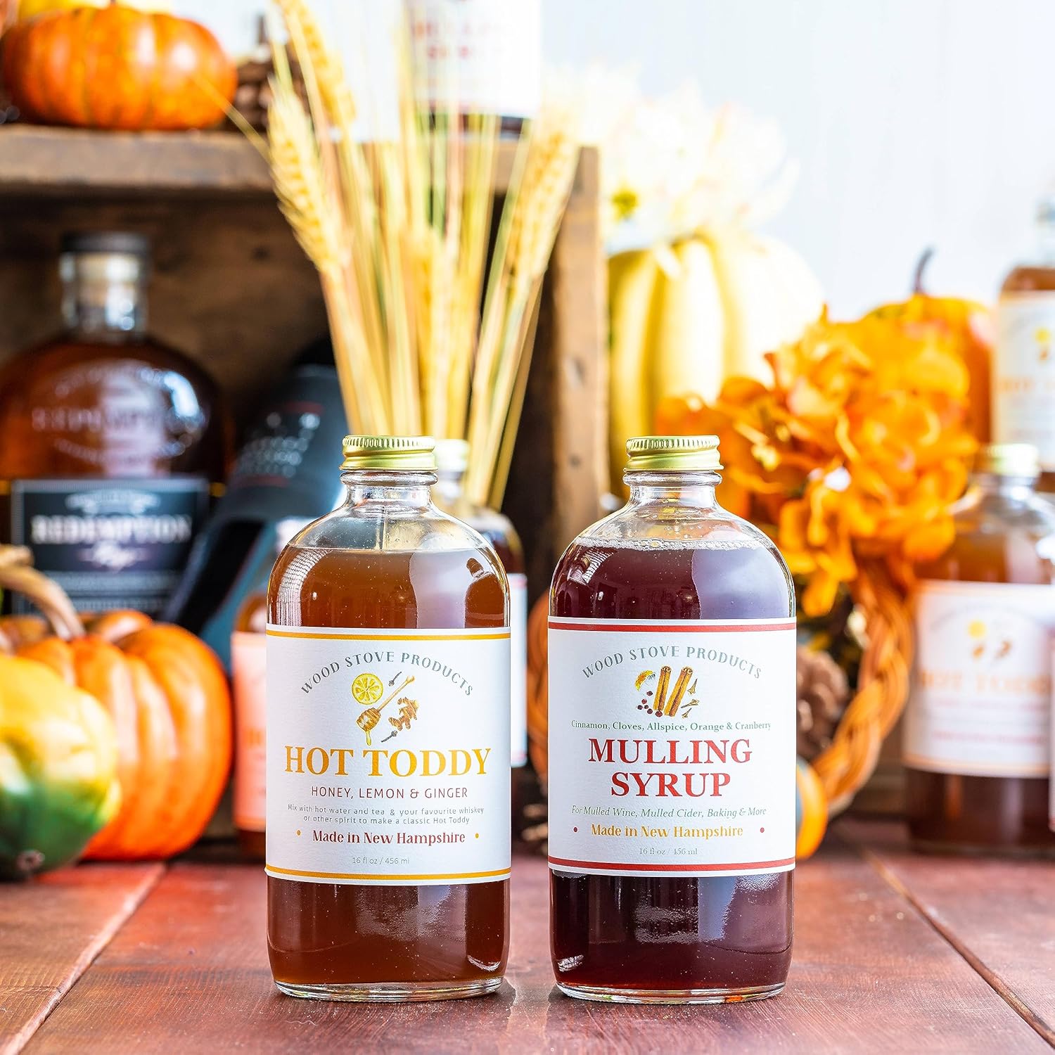 Wood Stove Kitchen – Colección Comfy Cozy – Mezclador Hot Toddy  Jarabe de Mulling  Manzana picante Hot Toddy – Creaciones de cócteles y mocktail