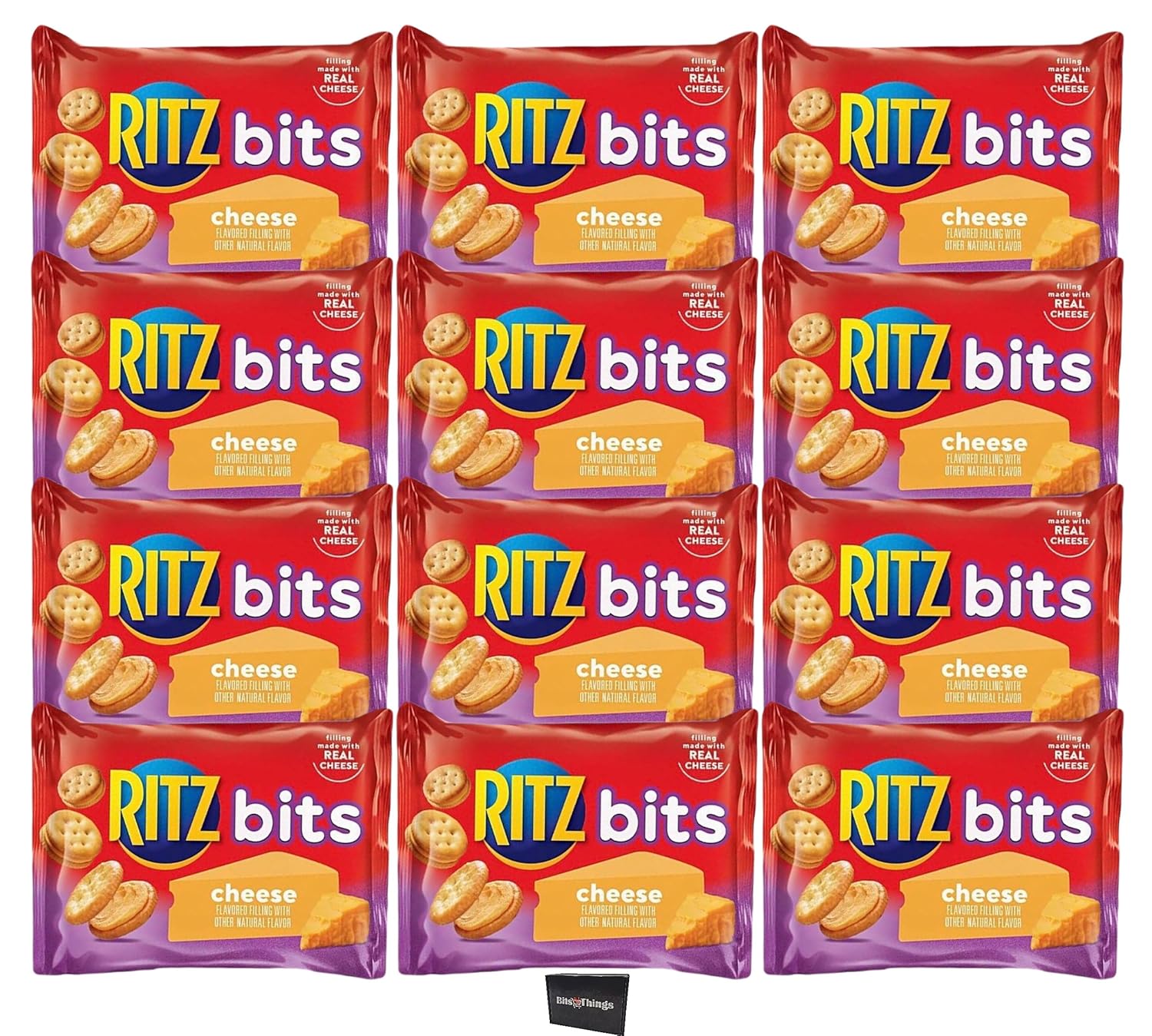Ritz Bits – Paquete de bocadillos de galletas de queso de 1 onza, 12 unidades