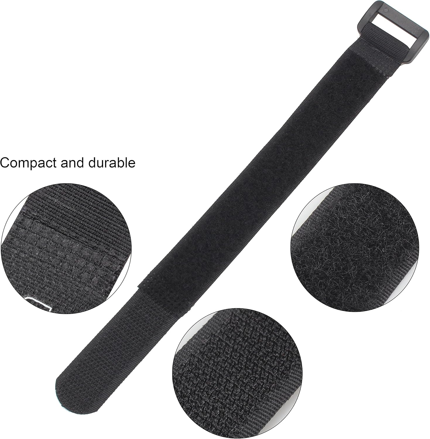 Wisdompro – Paquete de 12 correas de sujeción reutilizables con velcro de 1 x 18 pulgadas, reutilizables, duraderas y funcionales para mantener tu