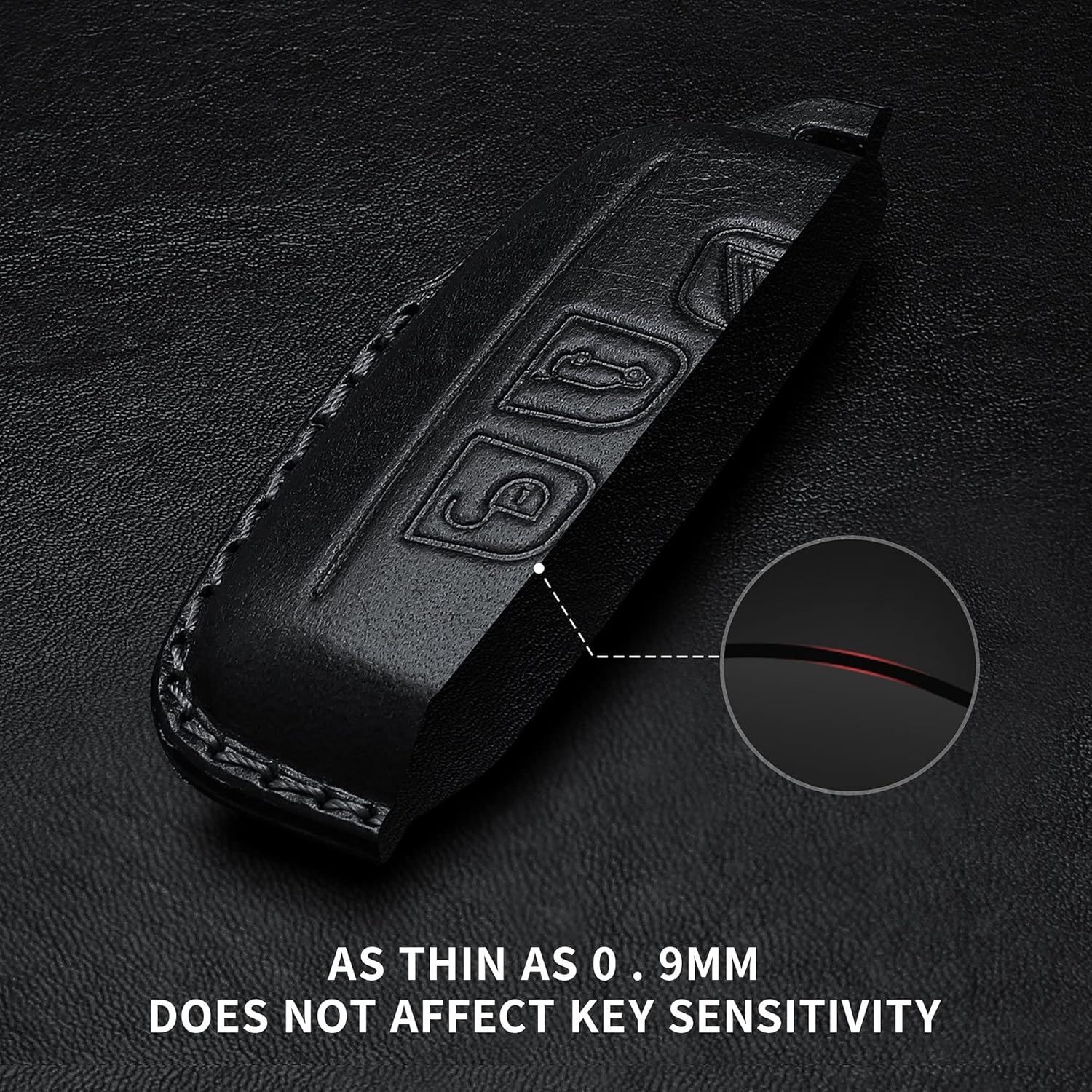 Tukellen Compatible con Range Rover – Funda de piel para llavero con carcasa de llavero compatible con Range Rover Evoque Velar Sport Discovery