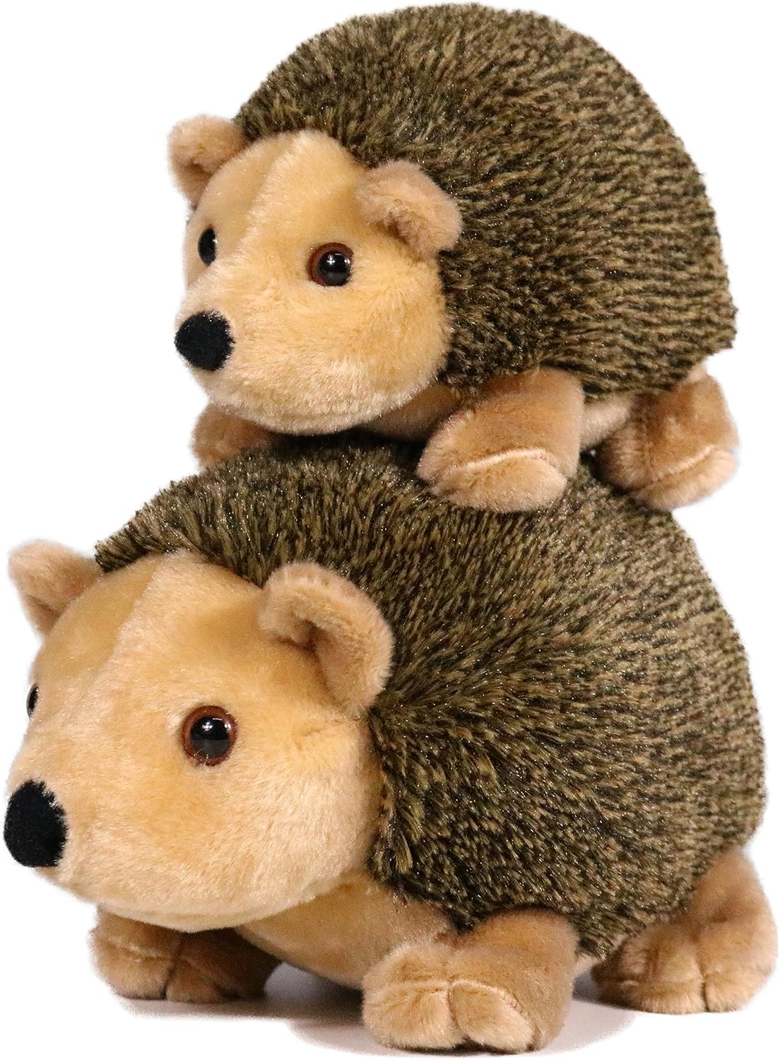 Ice King Bear Juego de animales de peluche para mamá y bebé, animales salvajes del zoológico (erizo)