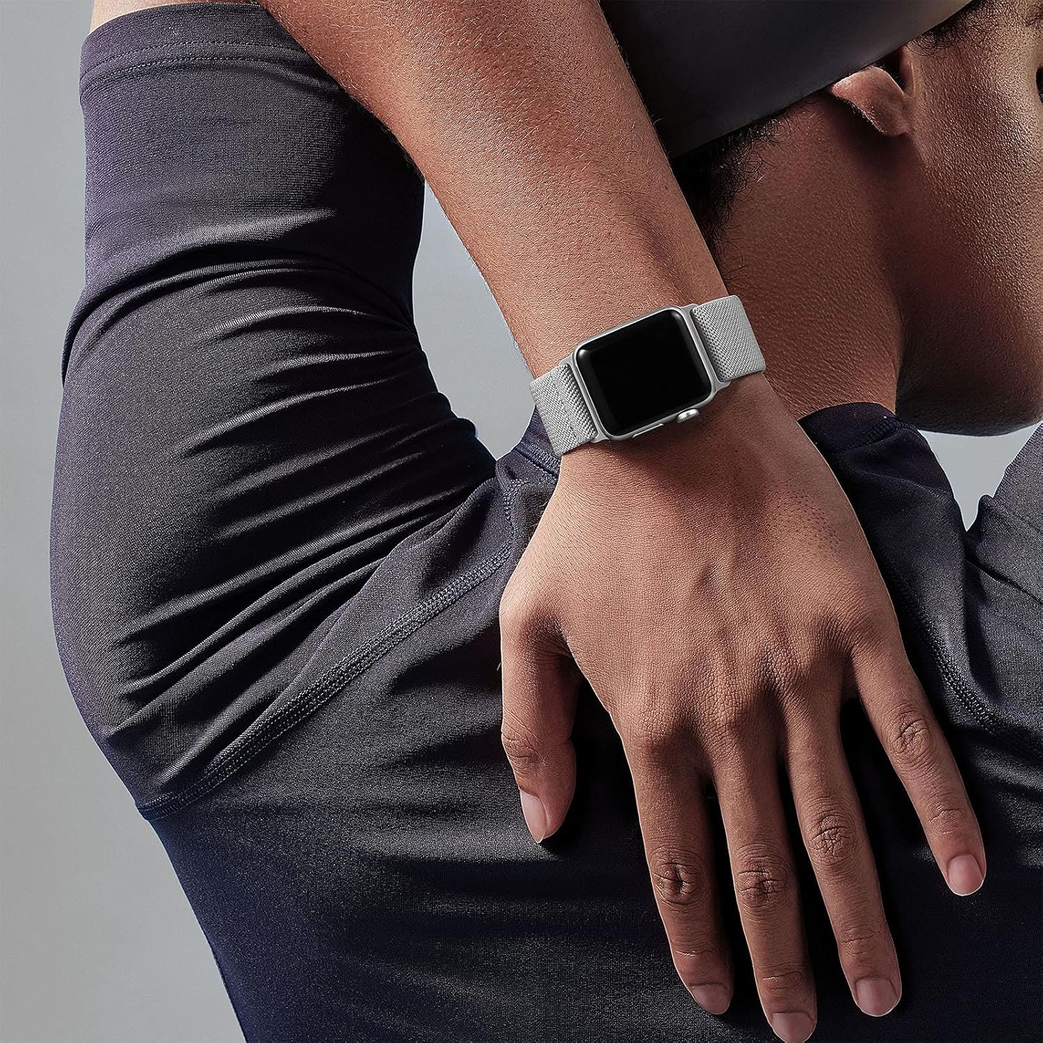 Adorve Correas elásticas Solo Loop compatibles con Apple Watch Ultra Band de 1.929 in, 1.772 in, 1.732 in, 1.654 in, 1.614 in, 1.575 in y 1.496 in,
